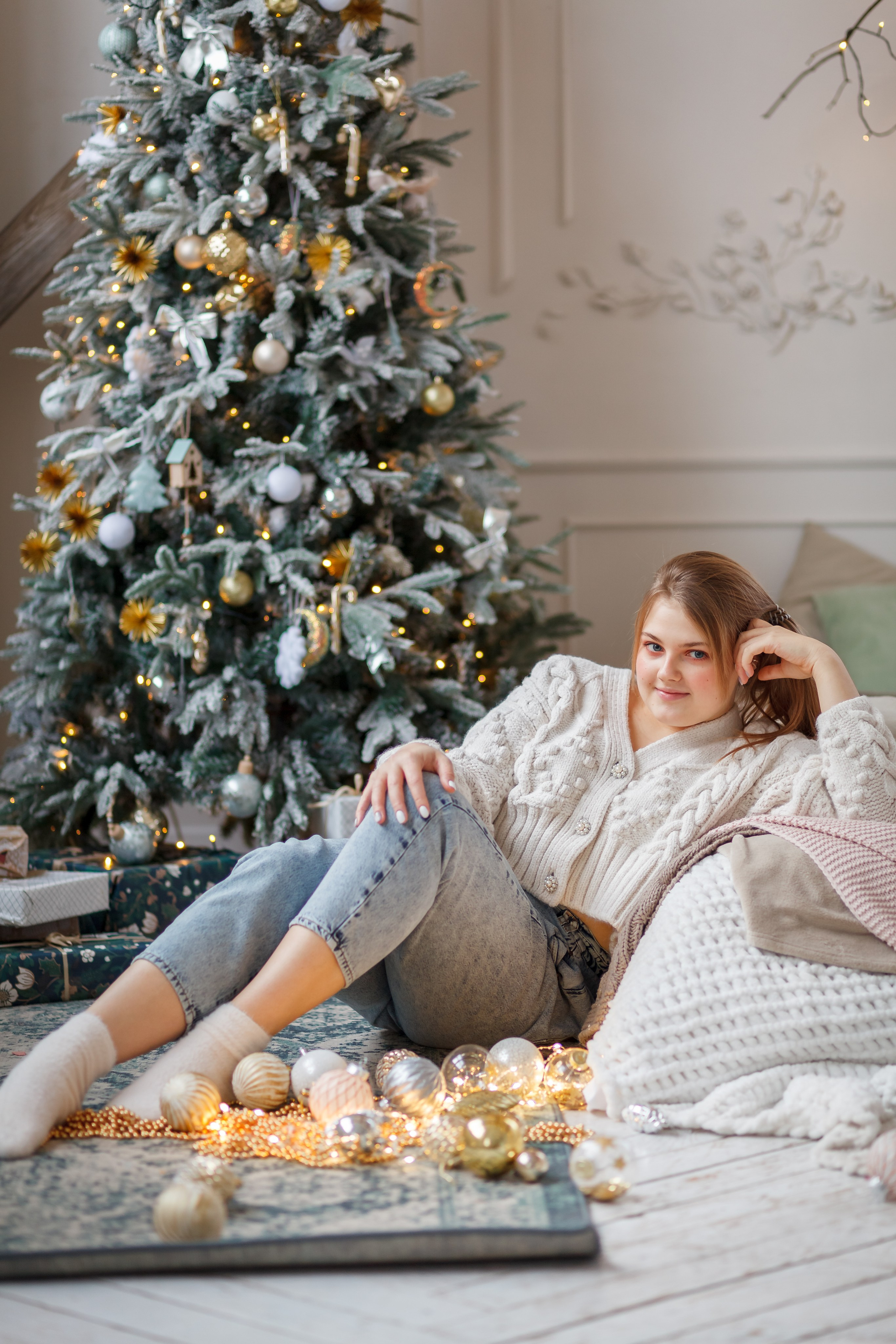 Новогодние портретные в студии. Фотограф в Самаре Юлия Решетнева