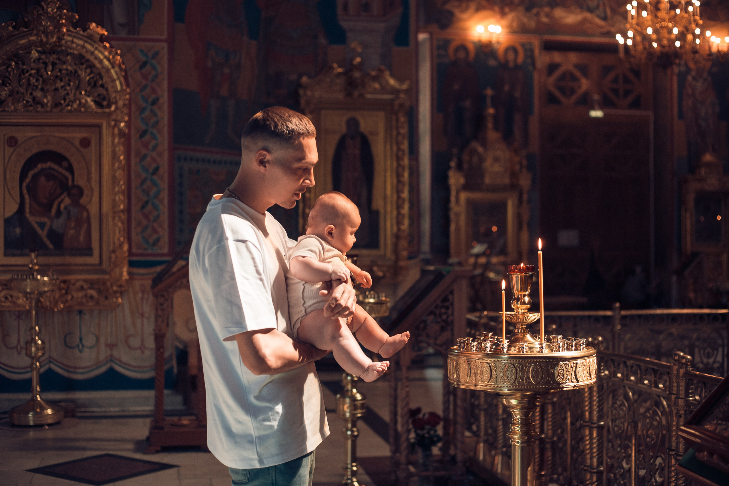 Крещение Дмитрия в Свято-Троицком кафедральном соборе Калуги