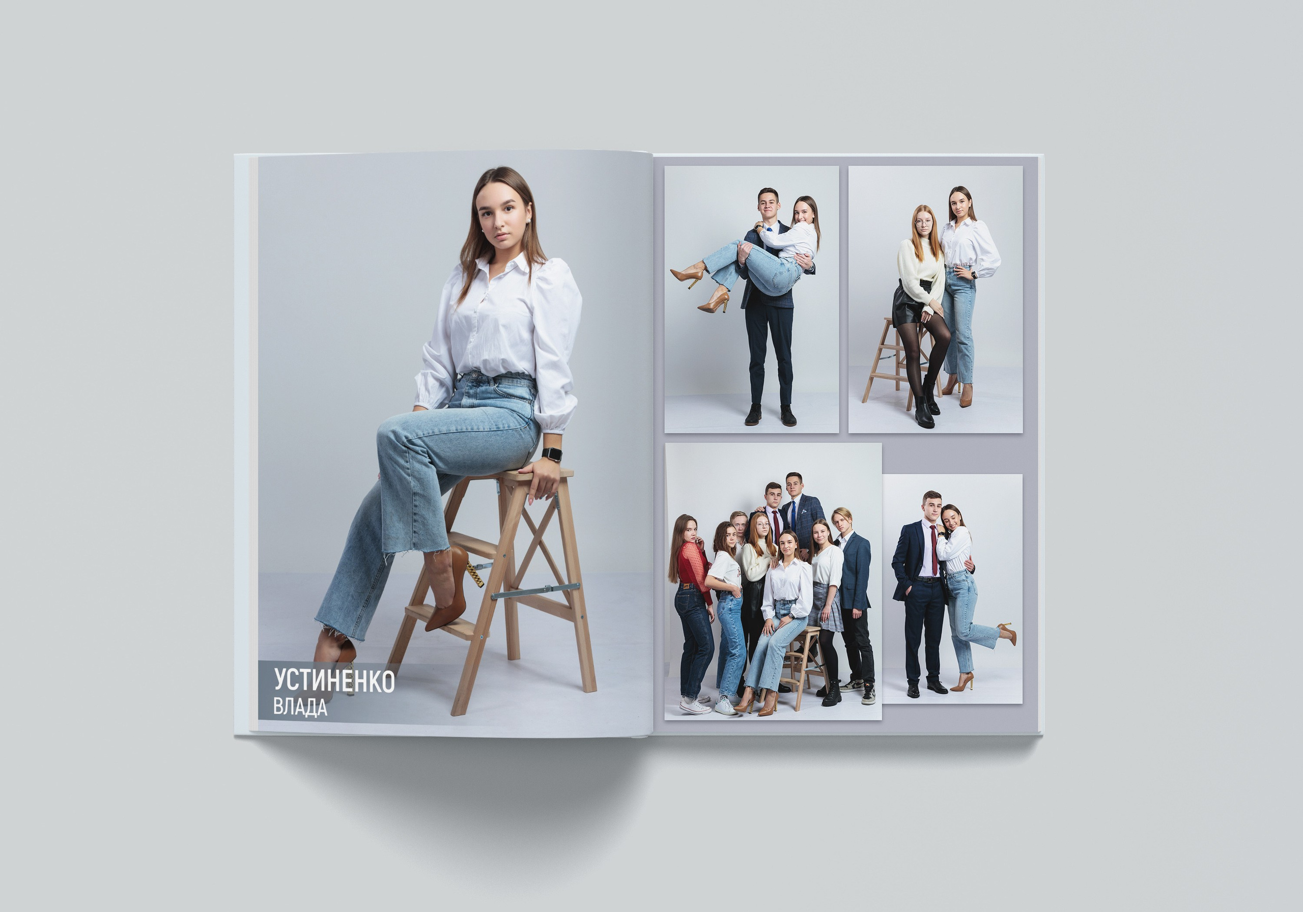Альбом «White» 3 разворота. Детский фотограф из Ангарска