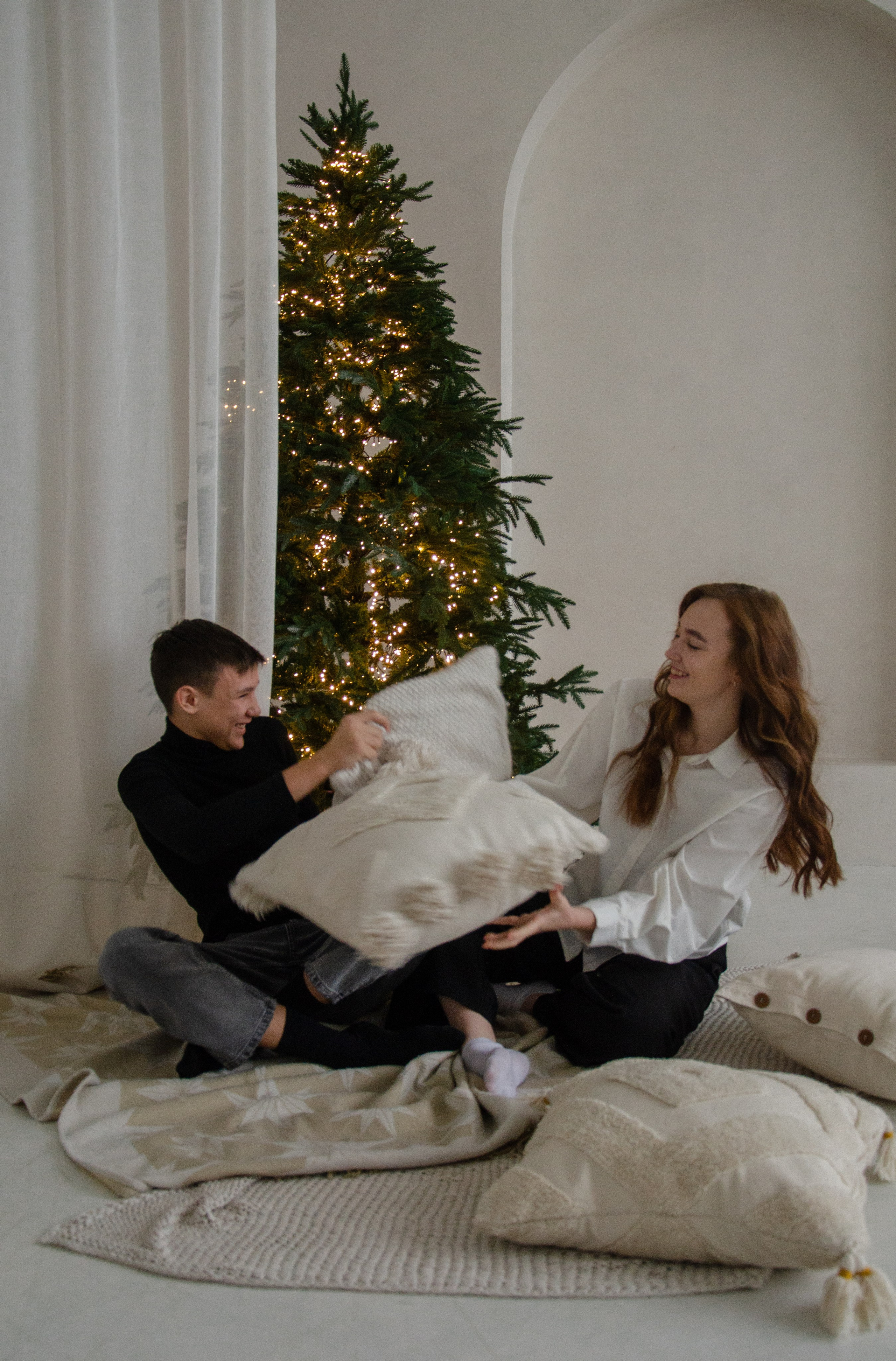 Семья Лестевых, Новый год. Фотограф Челябинск Ирина Ермоленко