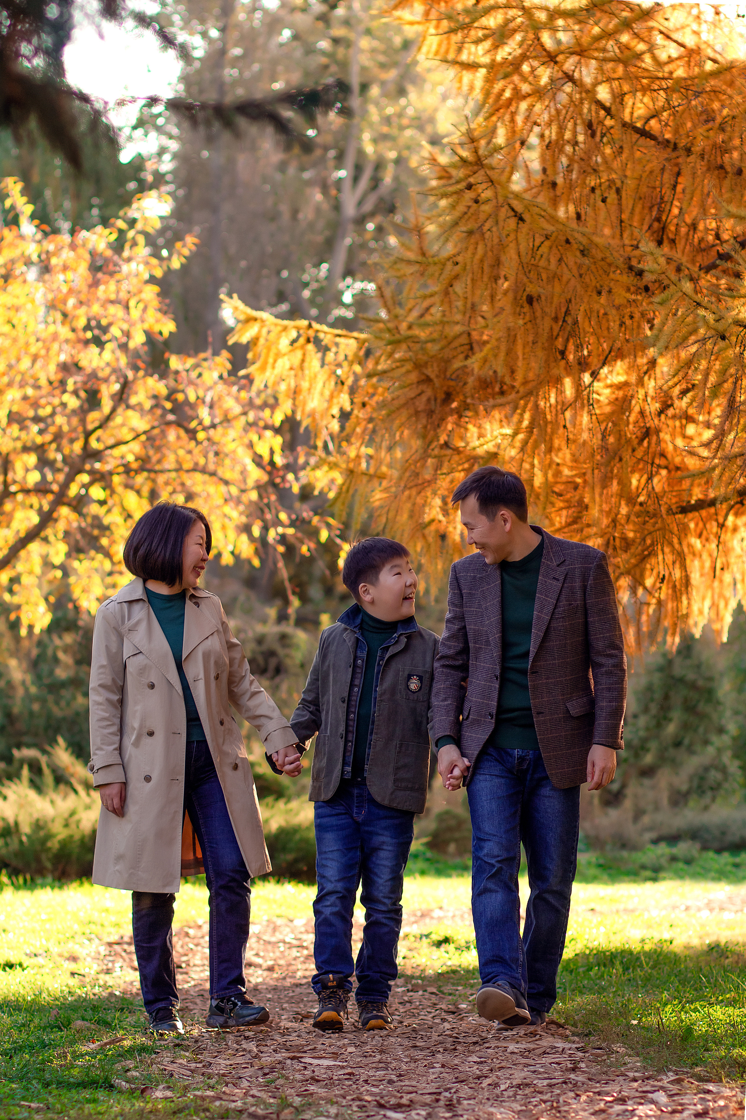 Баира, Зорик и Саша. Осенняя прогулка. Фотограф в Москве. Елизавета Косицына