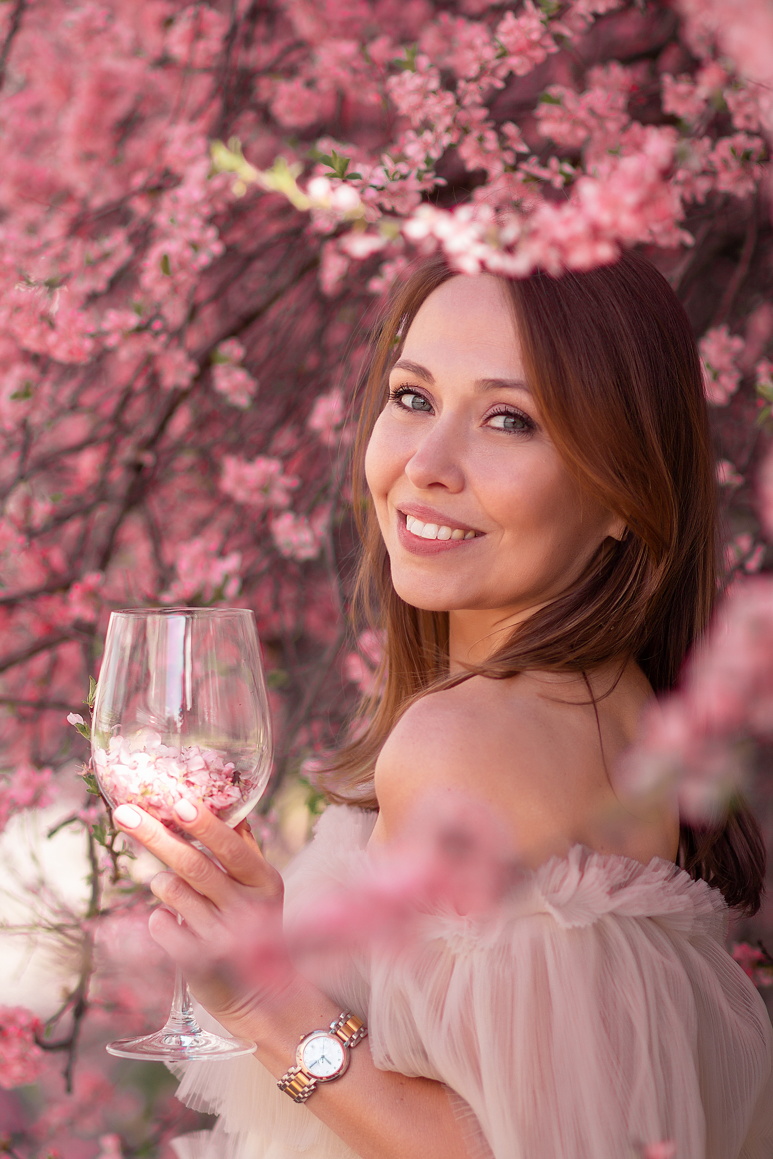 Светлана. Цветение сакуры. Фотограф в Москве. Елизавета Косицына
