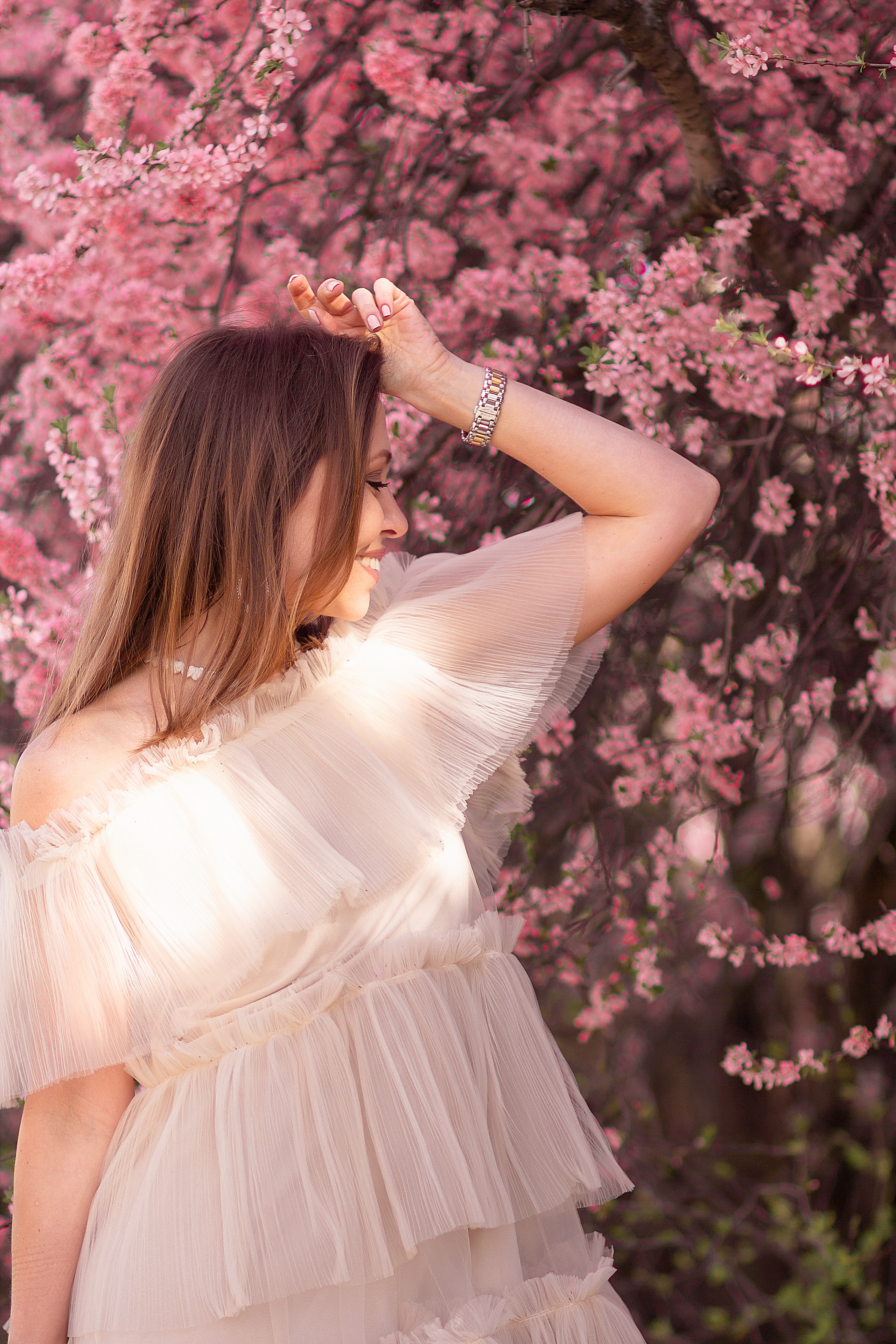 Светлана. Цветение сакуры. Фотограф в Москве. Елизавета Косицына