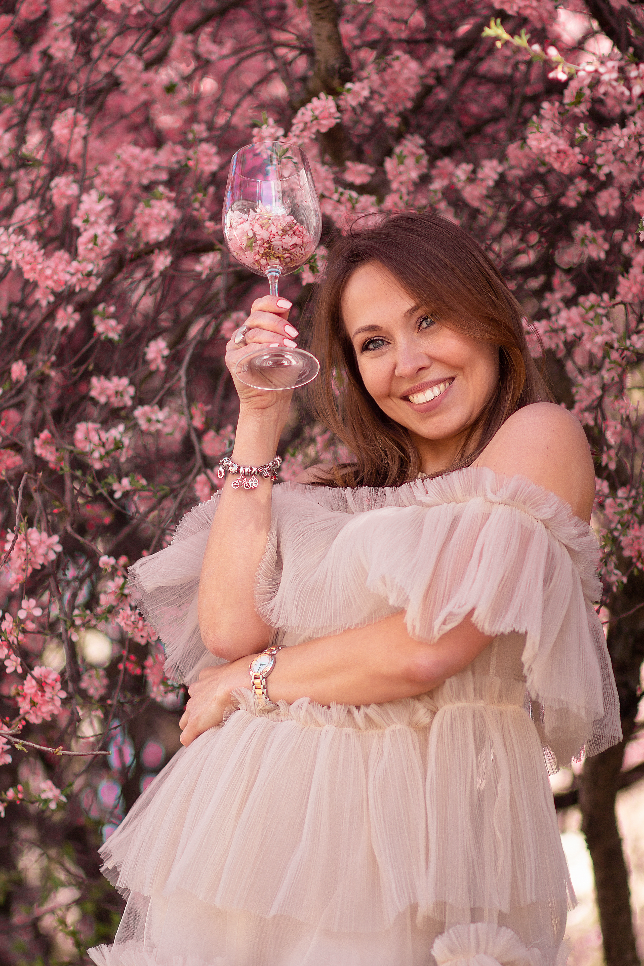 Светлана. Цветение сакуры. Фотограф в Москве. Елизавета Косицына