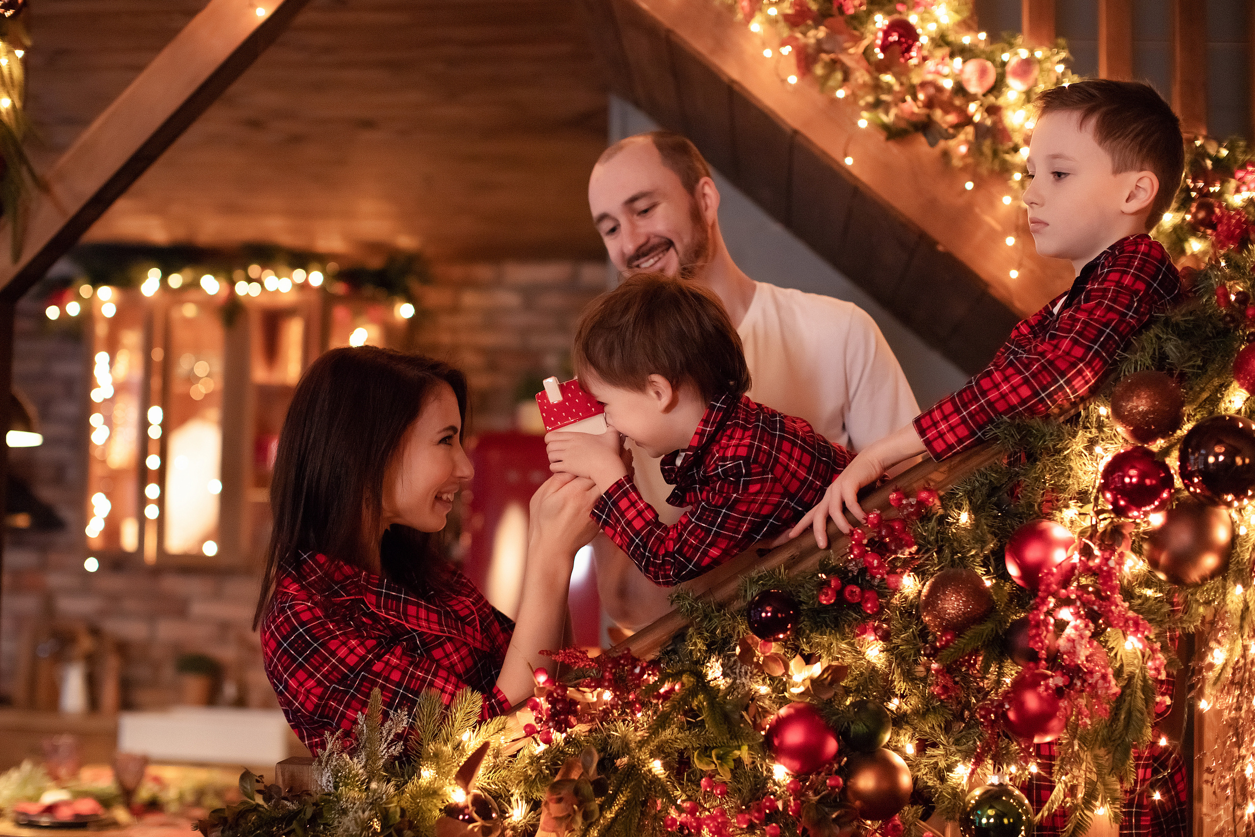 Семья Анны и Михаила. Новогодняя история. Фотограф в Москве. Елизавета Косицына