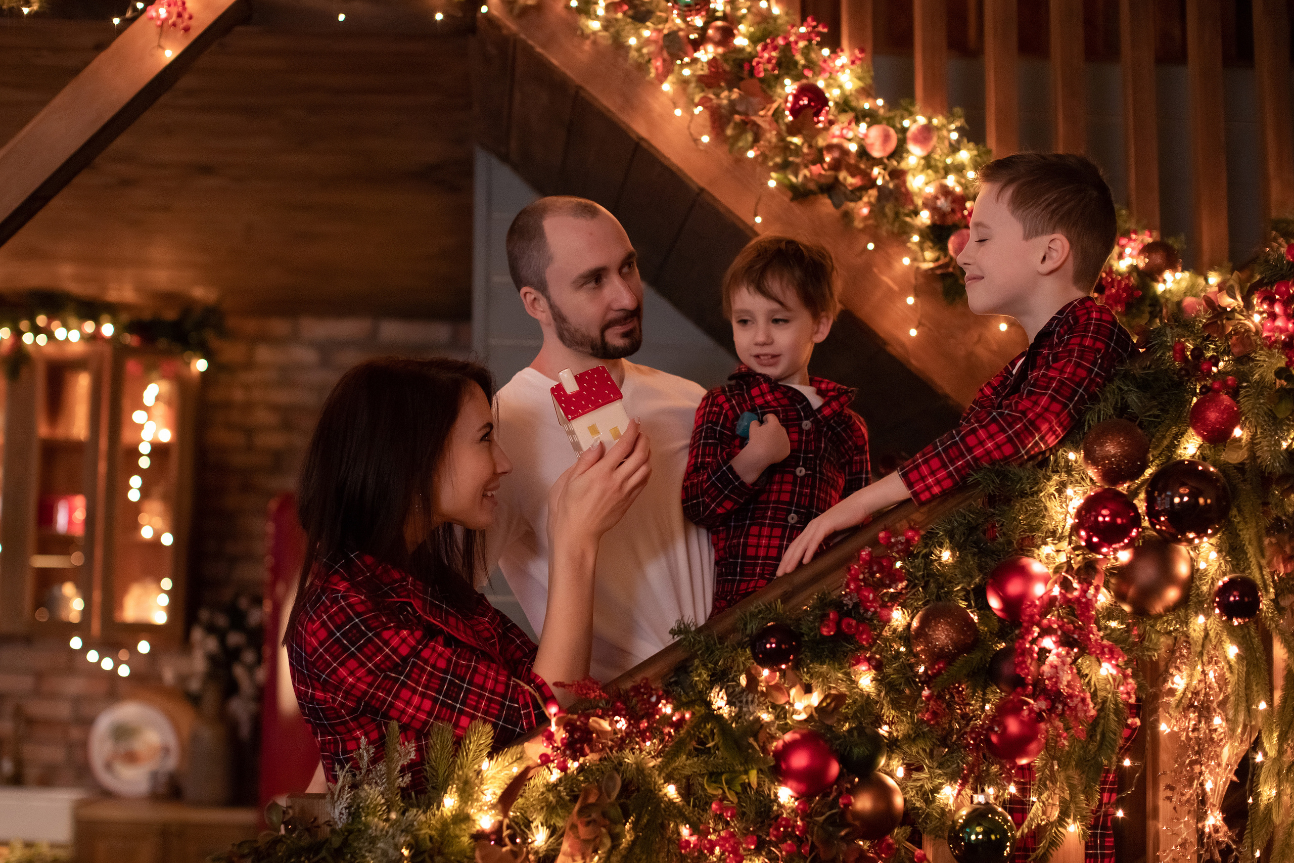 Семья Анны и Михаила. Новогодняя история. Фотограф в Москве. Елизавета Косицына