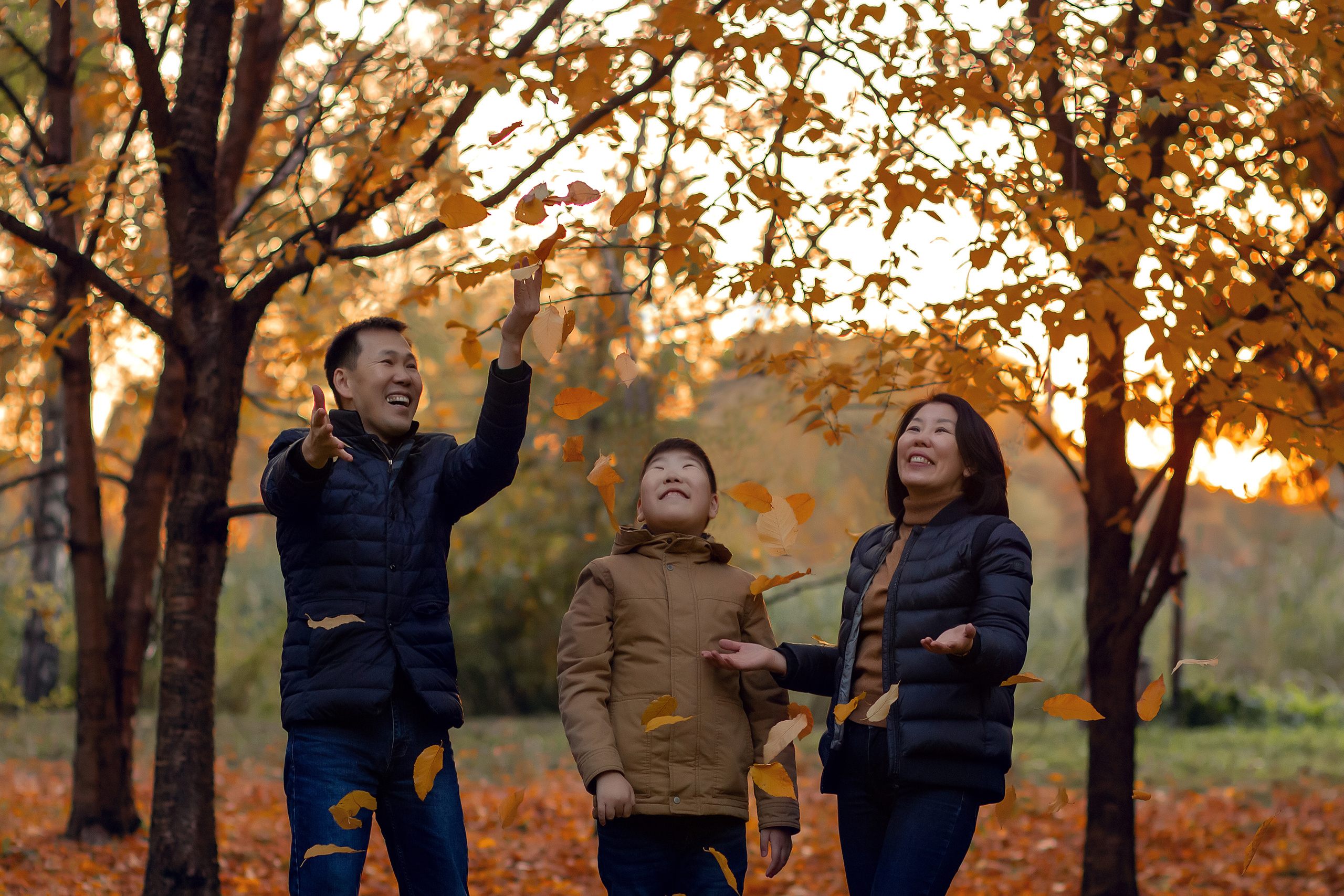 Баира, Зорик и Саша. Осенняя прогулка. Фотограф в Москве. Елизавета Косицына