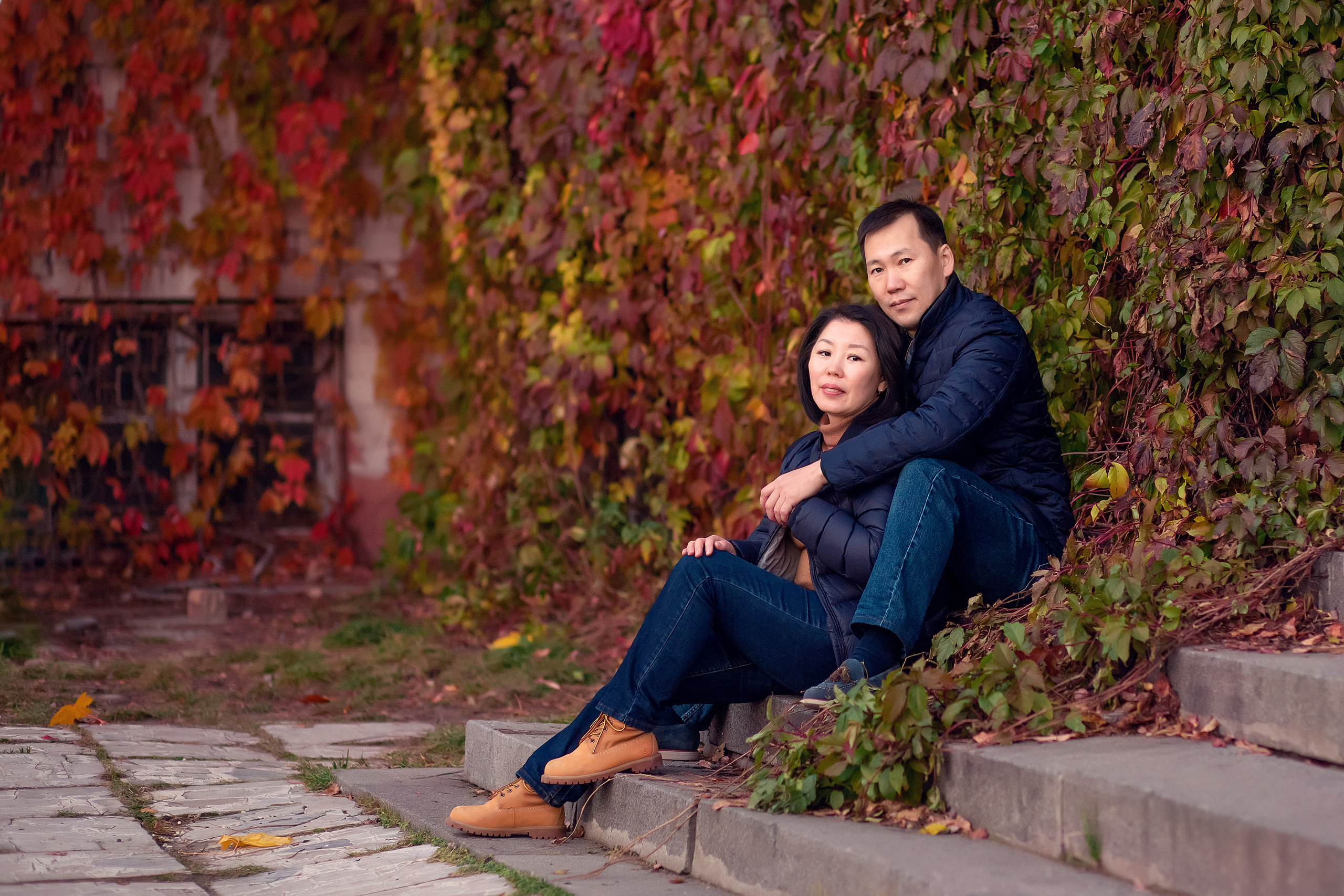 Баира, Зорик и Саша. Осенняя прогулка. Фотограф в Москве. Елизавета Косицына