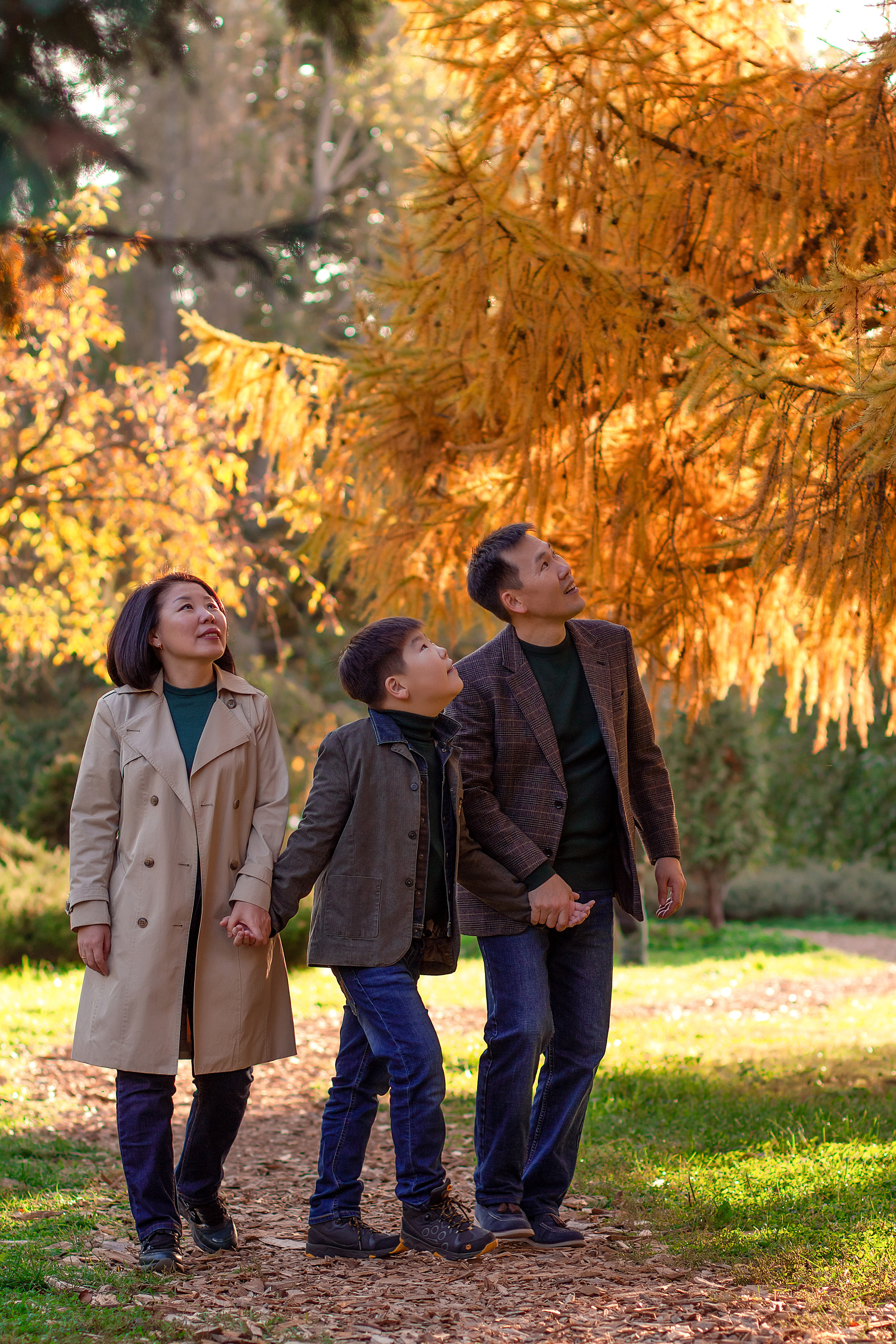 Баира, Зорик и Саша. Осенняя прогулка. Фотограф в Москве. Елизавета Косицына