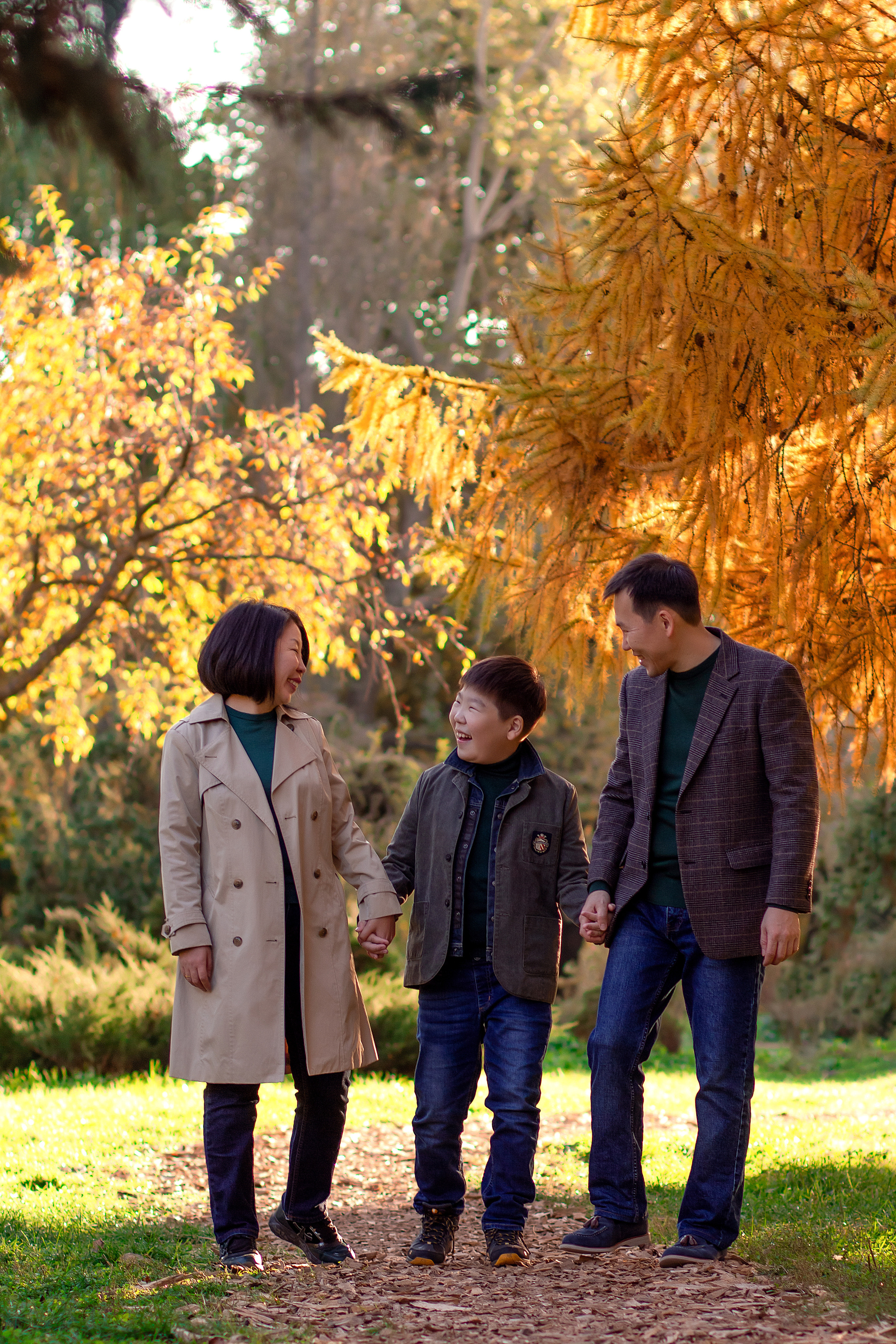 Баира, Зорик и Саша. Осенняя прогулка. Фотограф в Москве. Елизавета Косицына