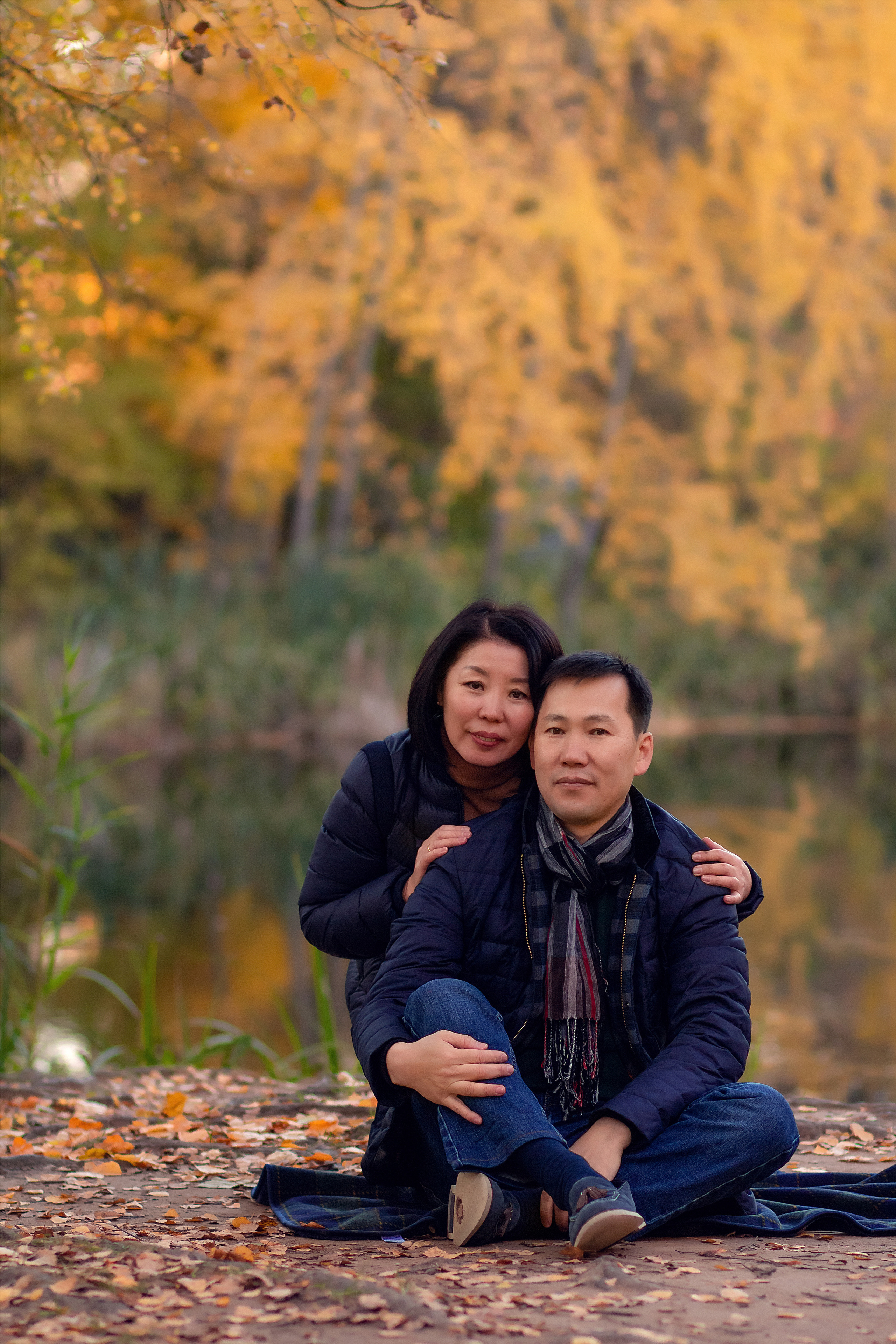 Баира, Зорик и Саша. Осенняя прогулка. Фотограф в Москве. Елизавета Косицына