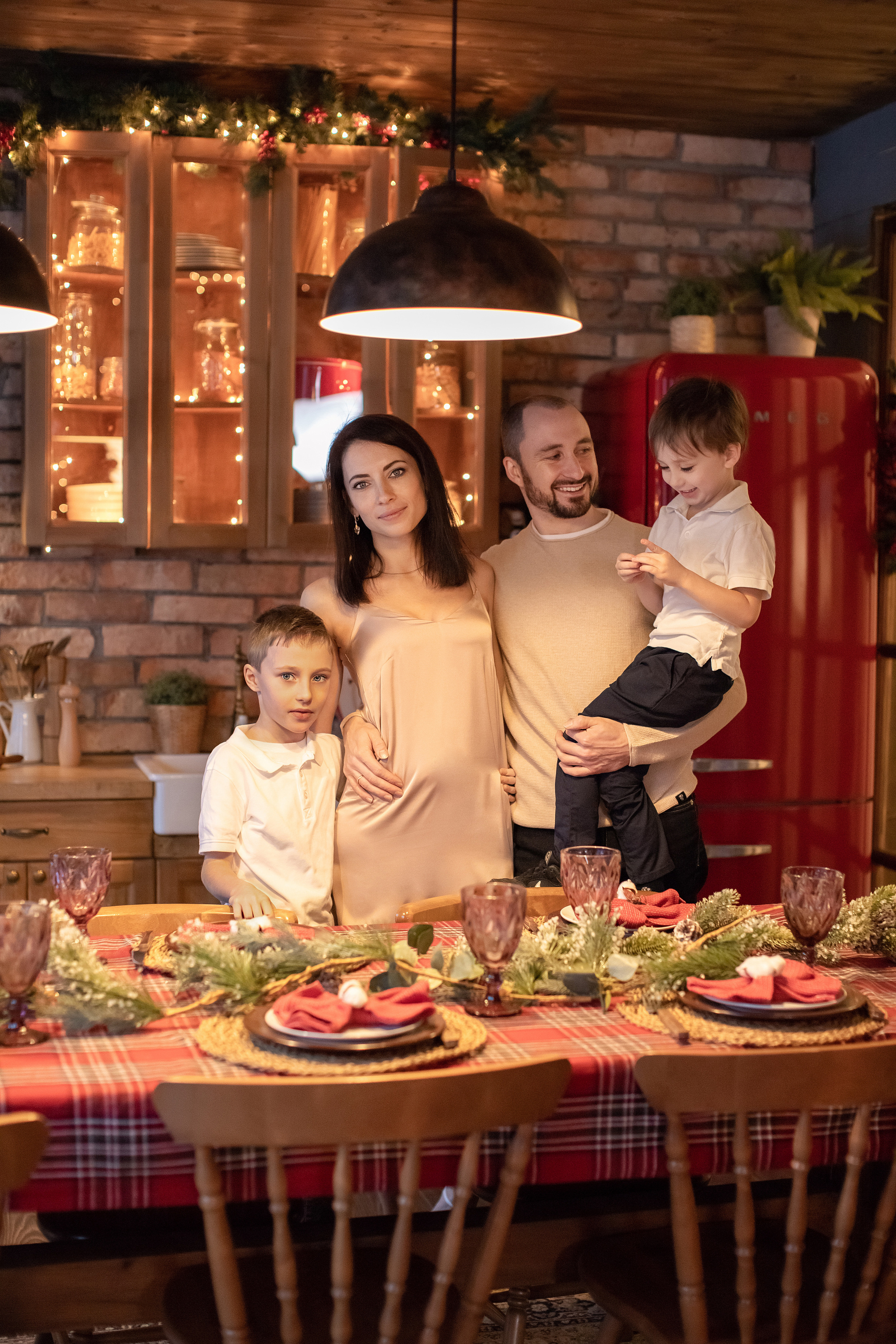 Семья Анны и Михаила. Новогодняя история. Фотограф в Москве. Елизавета Косицына