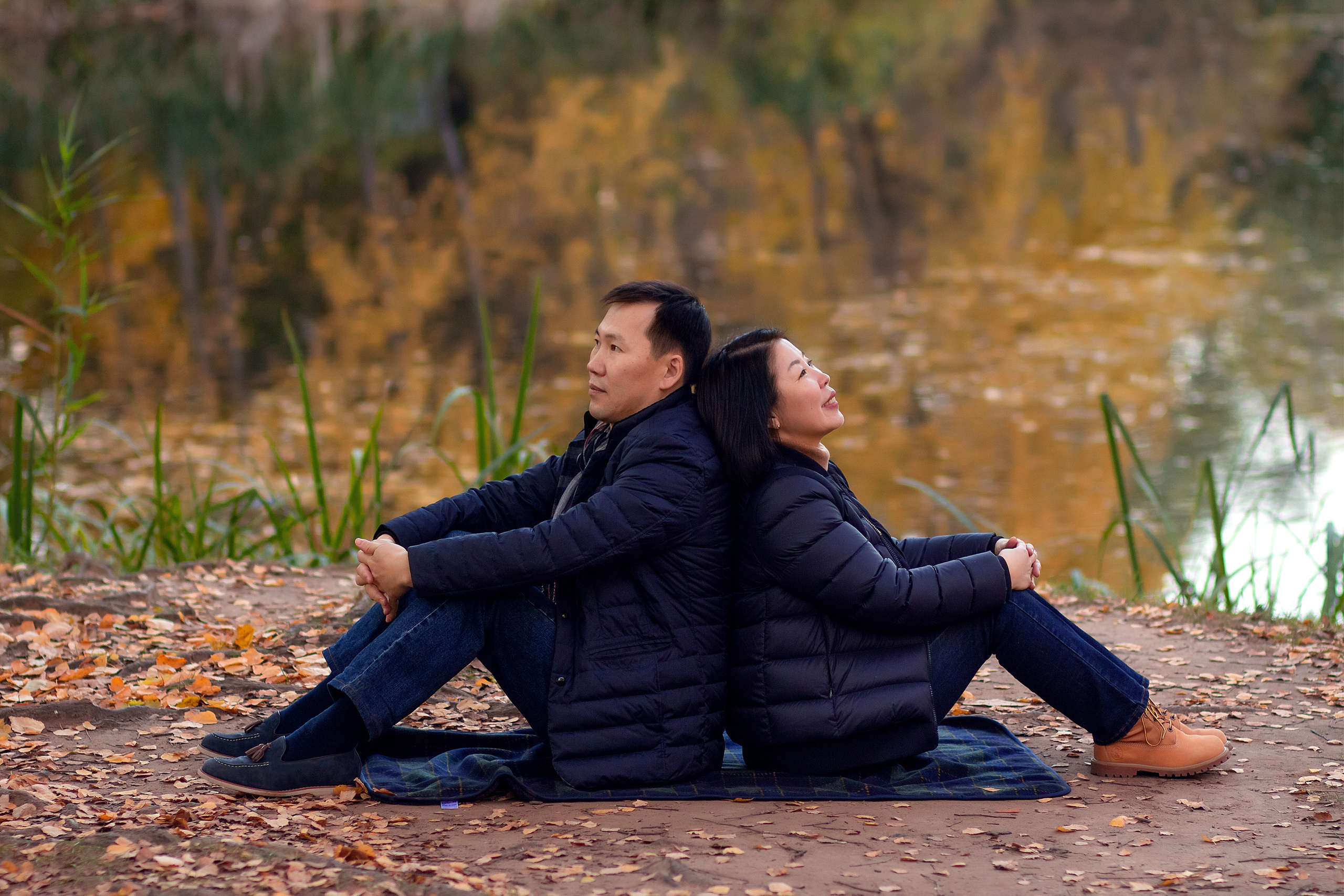 Баира, Зорик и Саша. Осенняя прогулка. Фотограф в Москве. Елизавета Косицына