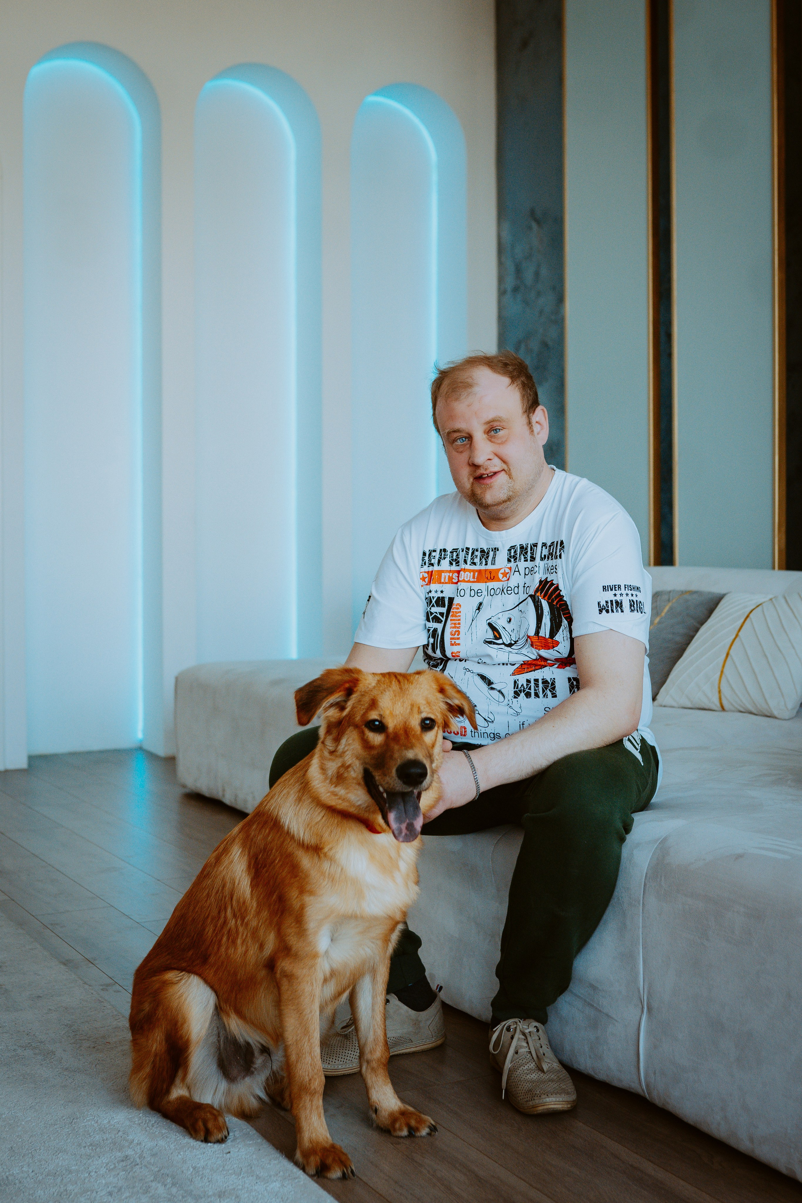 Рэй, Кузя, Ольга и Александр. Фотограф анималист в Спб недорого Олеся Майорова