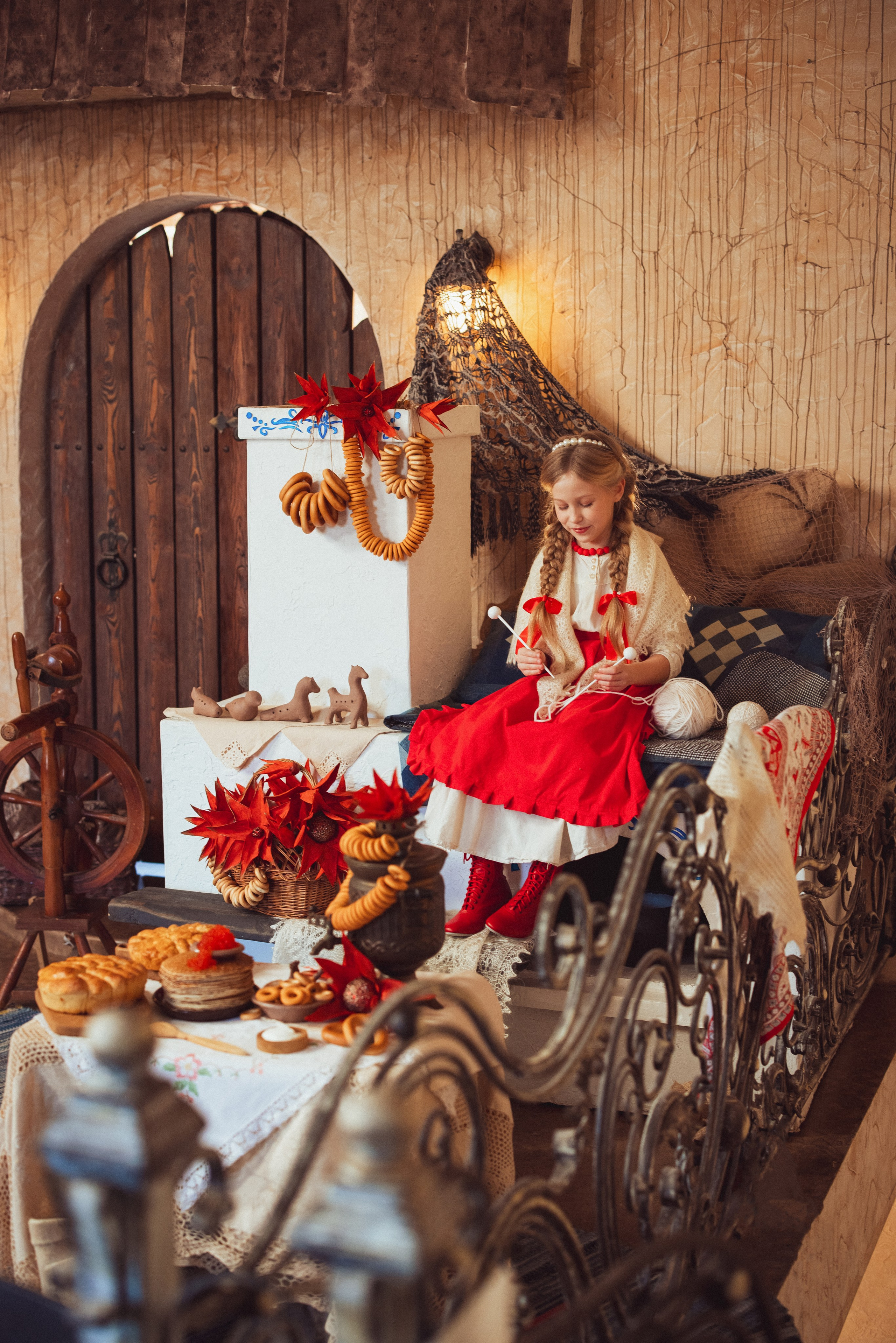 Фотосессия в русском стиле. Фотопроект"Масленица» в фотостудии Эль, город Краснодар. Семейный и детский фотограф в Краснодаре Анна Трашкова