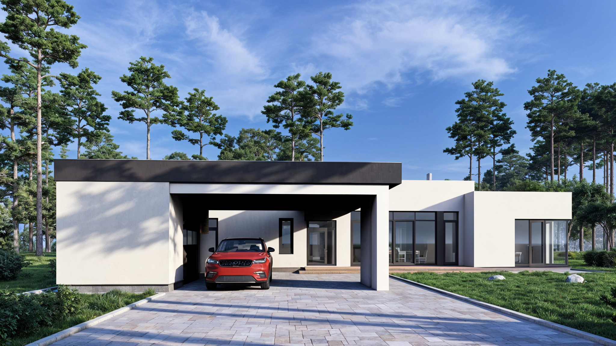 Белый минимал. Архитектурное проектирование