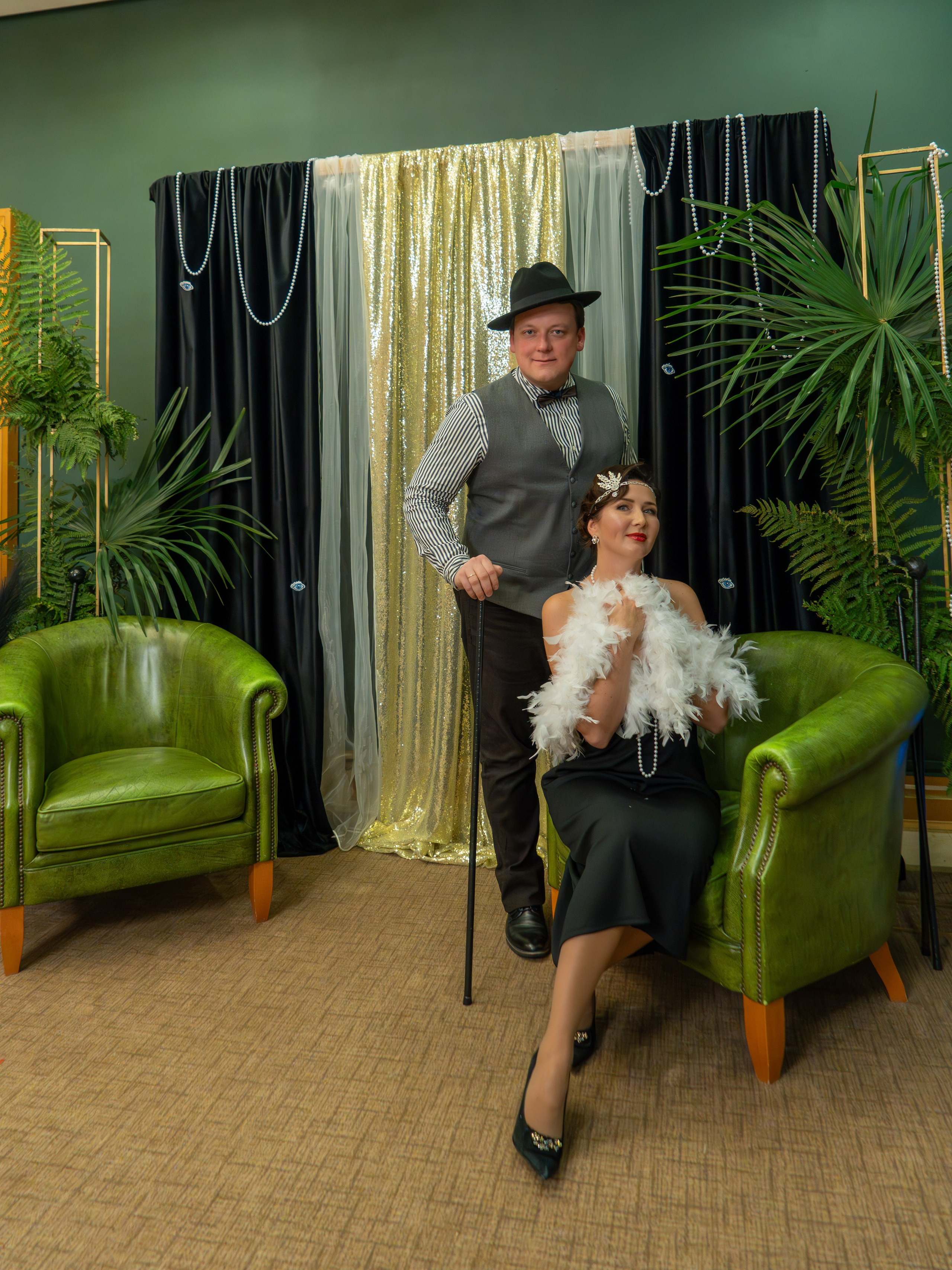 Новый год в стиле Great Gatsby. Репортажный фотограф в Красной Поляне и Сочи Павлюченко Екатерина