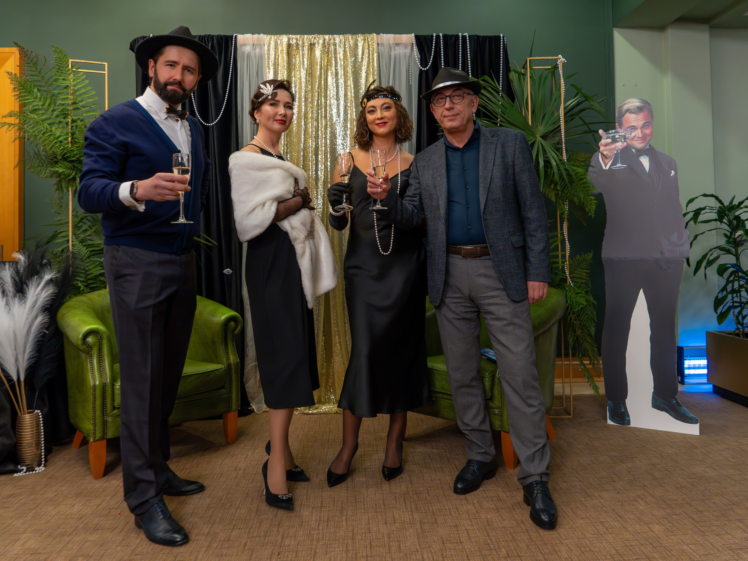 Новый год в стиле Great Gatsby. Репортажный фотограф в Красной Поляне и Сочи Павлюченко Екатерина