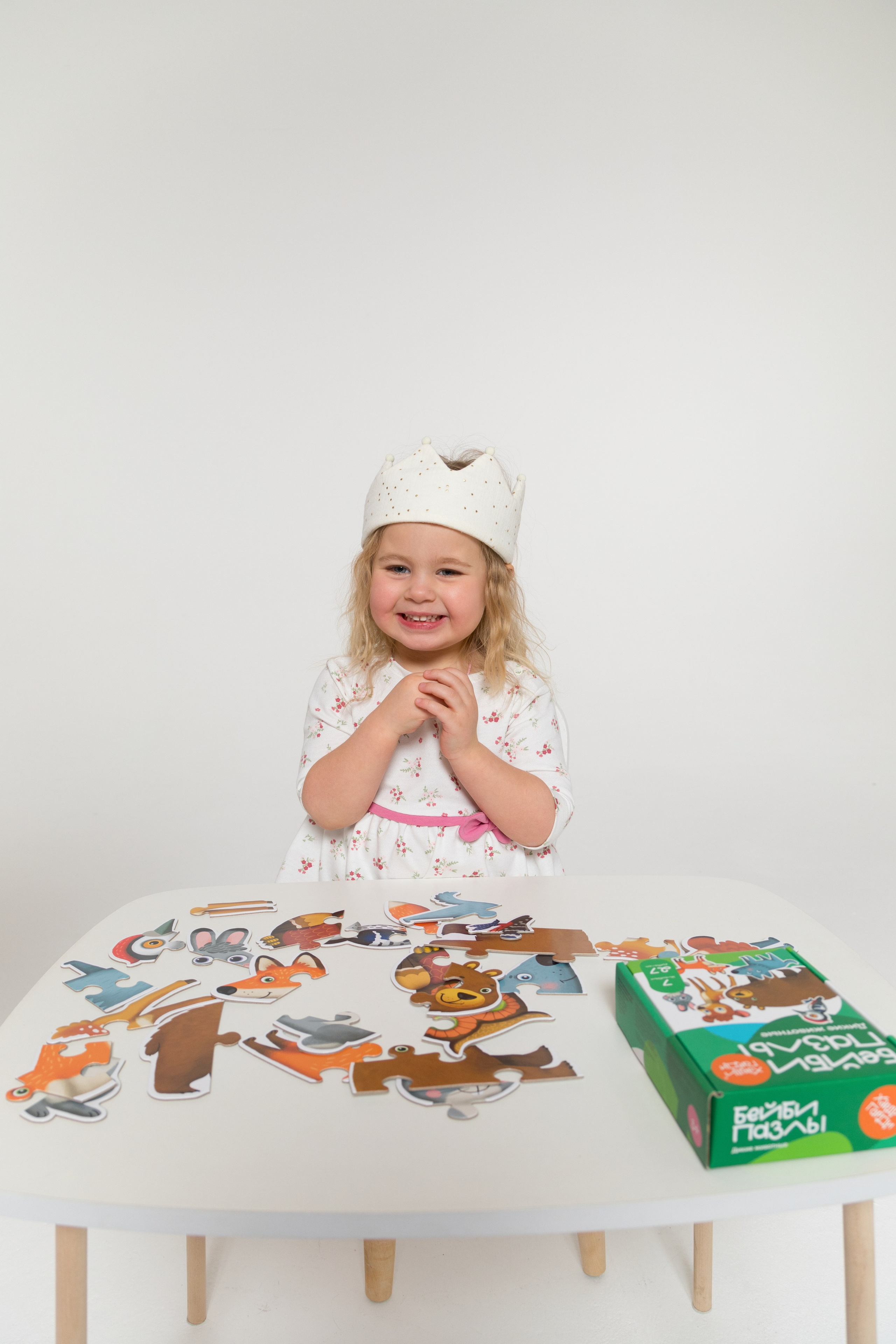 Имиджевая и каталожная съёмка для бренда детских пазлов. Детский и контент фотограф Надя Волкова Санкт-Петербург