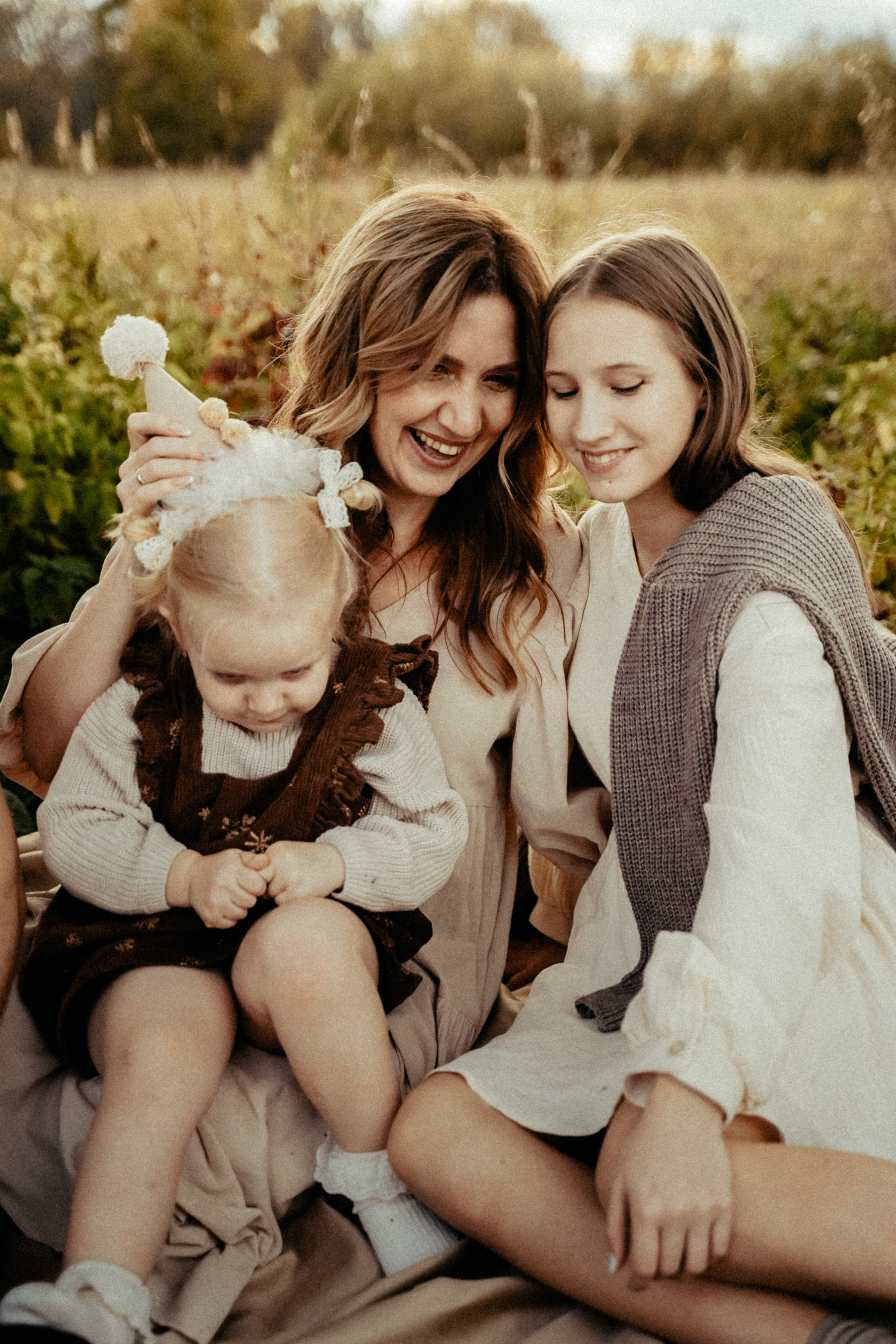 Семья на природе