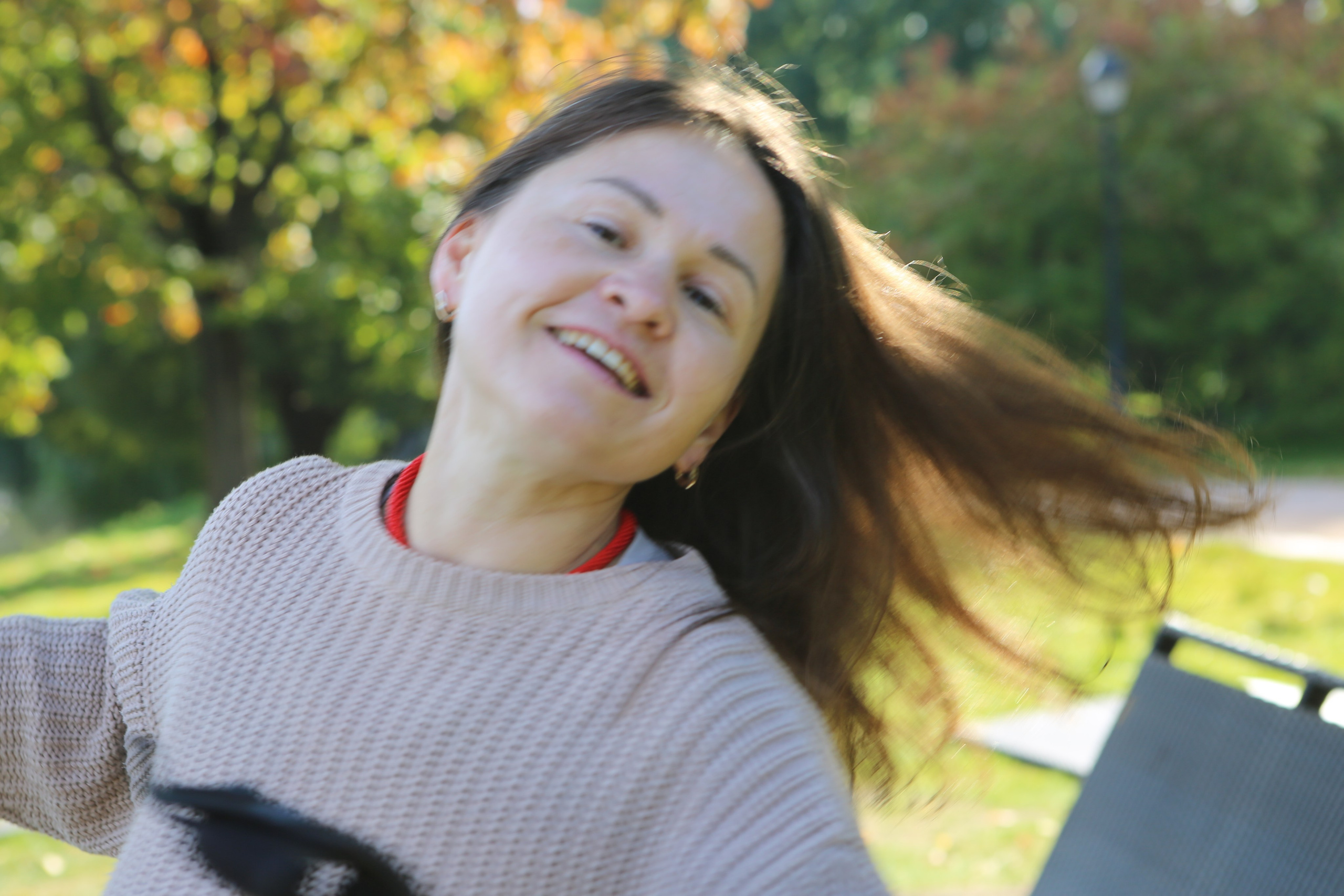 Скандинавская прогулка в Царицынском парке. Фотограф Антонина Гудкова