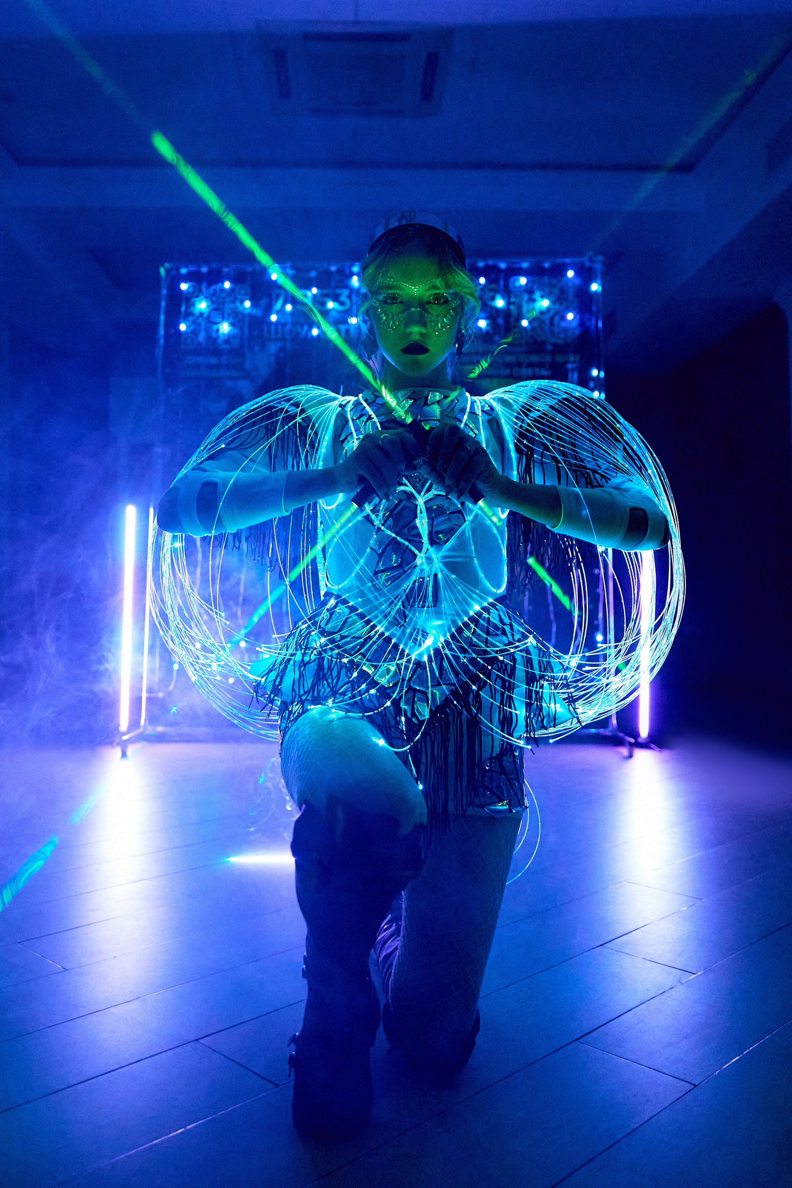 Лазерное шоу. Фотограф Александр Казин