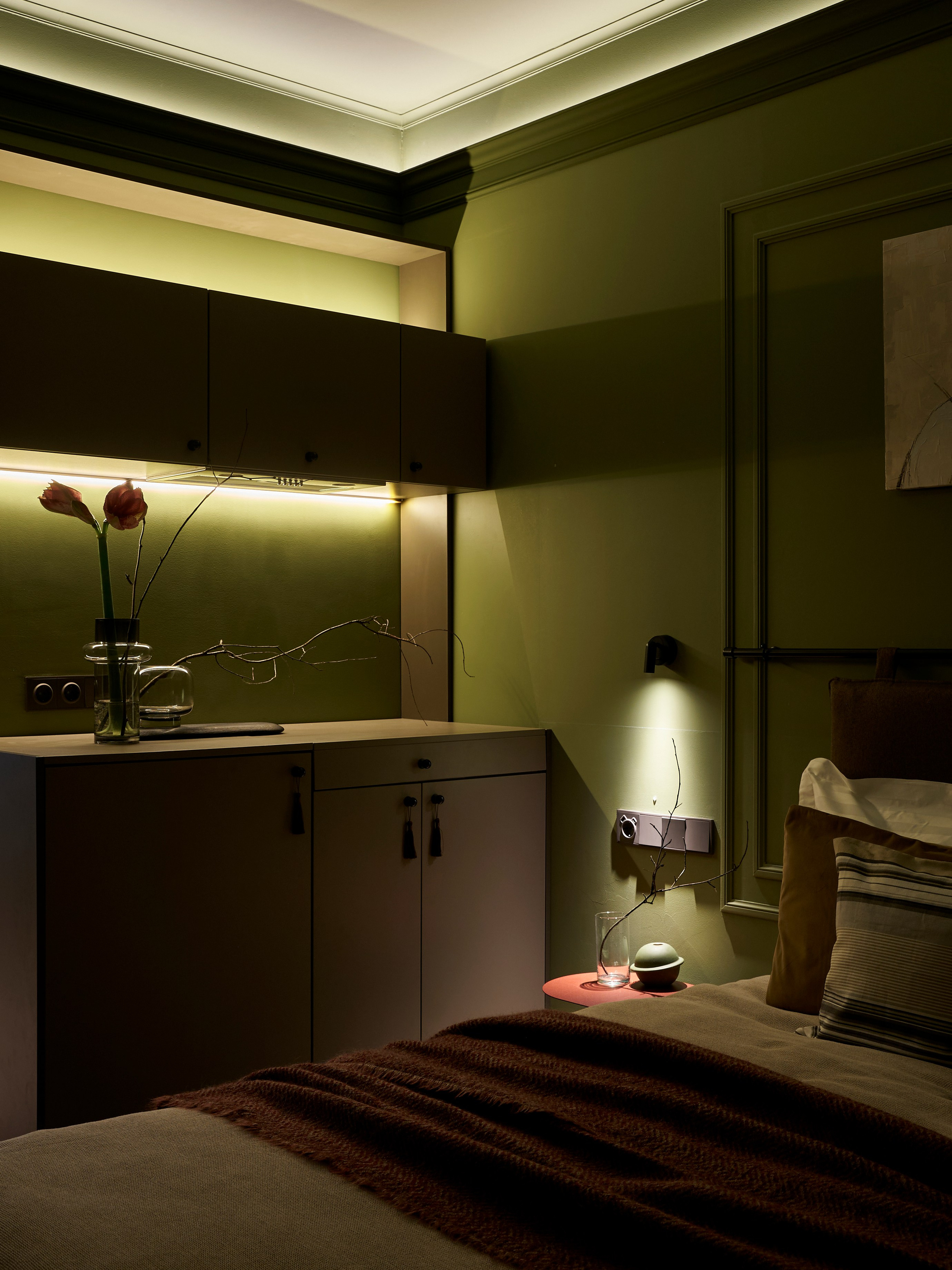 GREEN ROOM для отеля 4* в Москве. Дизайнер интерьера ЛОСКУТОВА ЕКАТЕРИНА в г. Санкт-Петербург