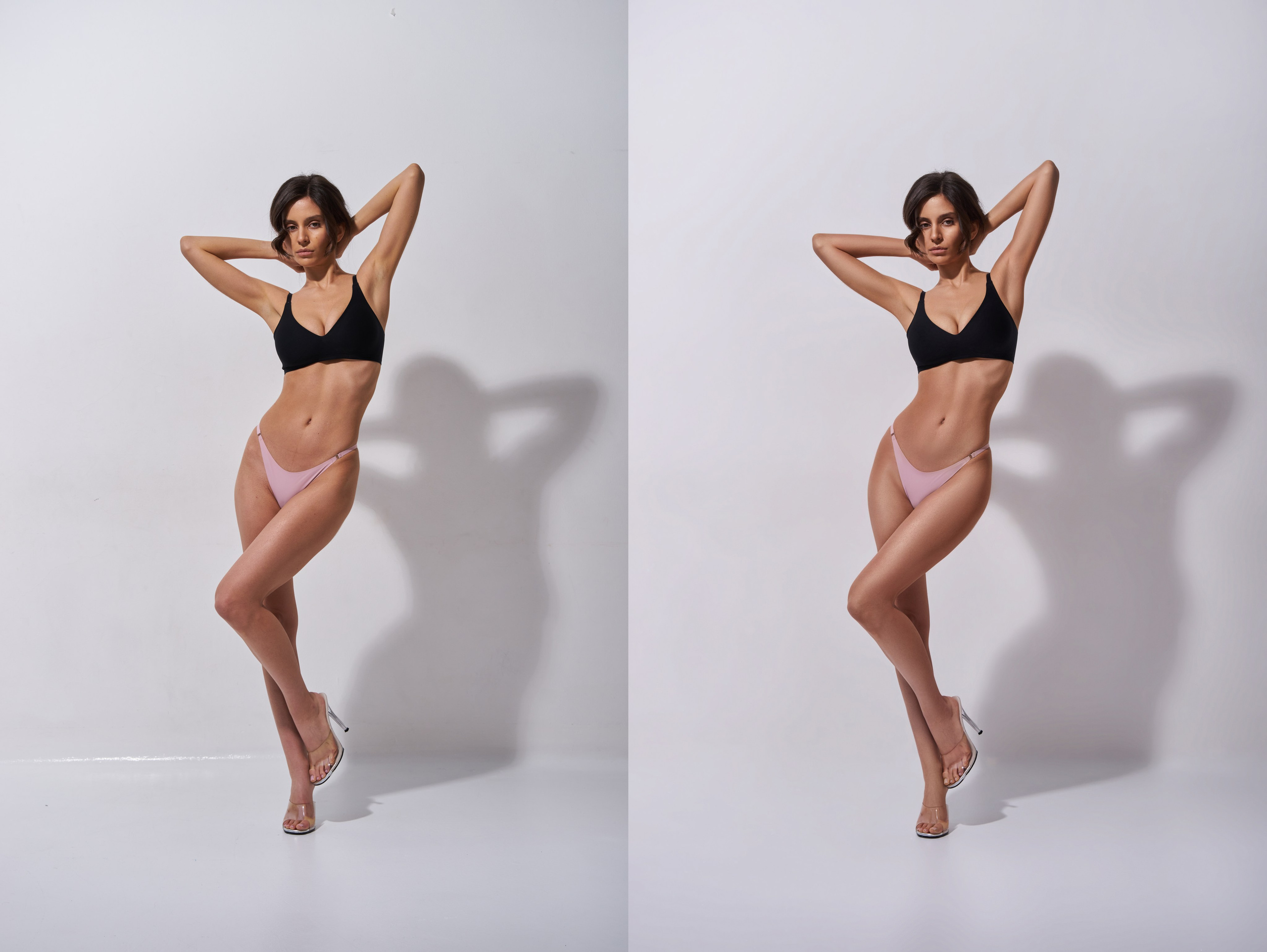 Деликатная обработка портретов для рекламы нижнего белья | Студия SVITHART