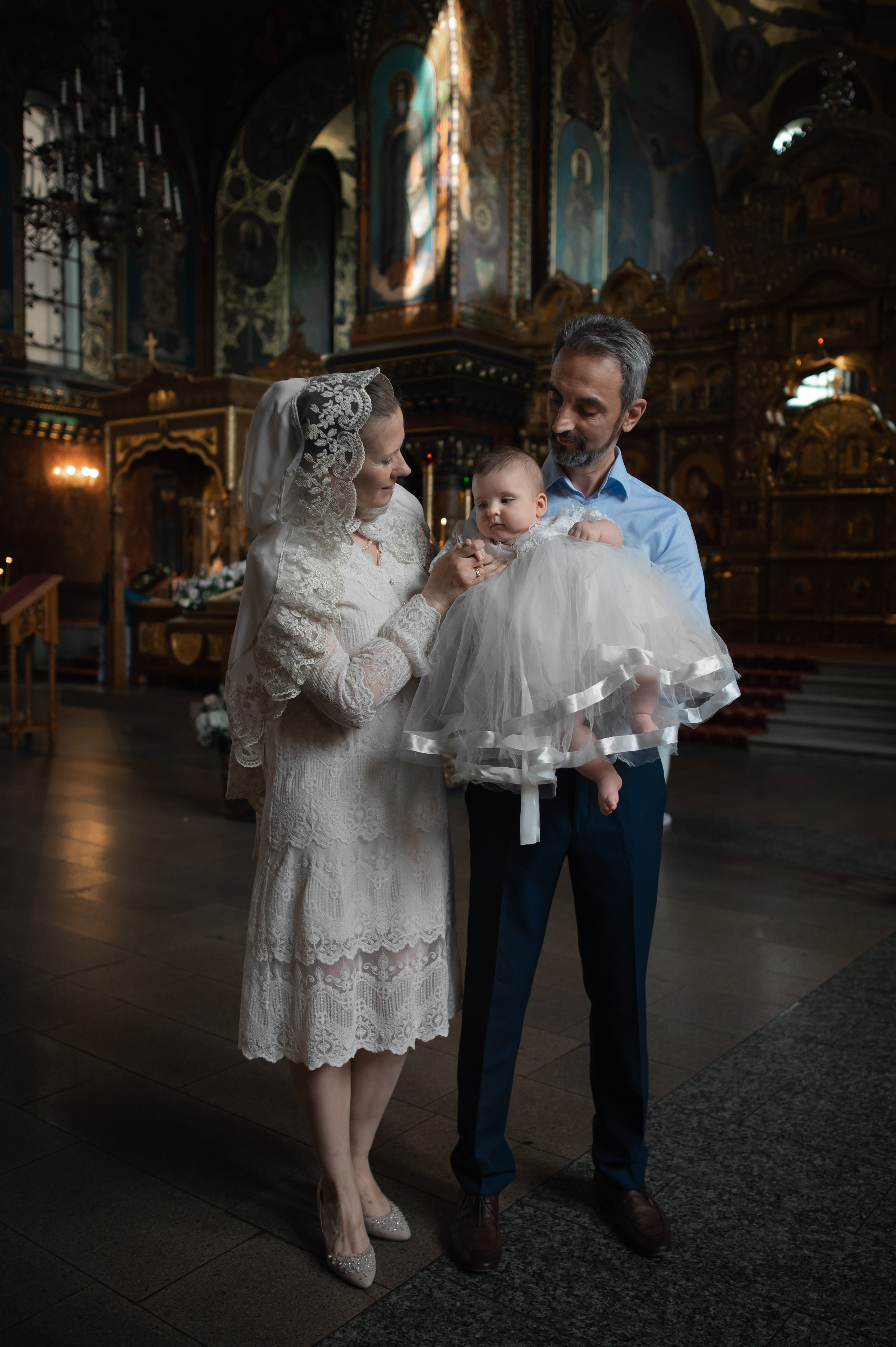 Крещение в Оптинском подворье. Фотограф на крещение и венчание, семейный фотограф в Санкт-Петербурге