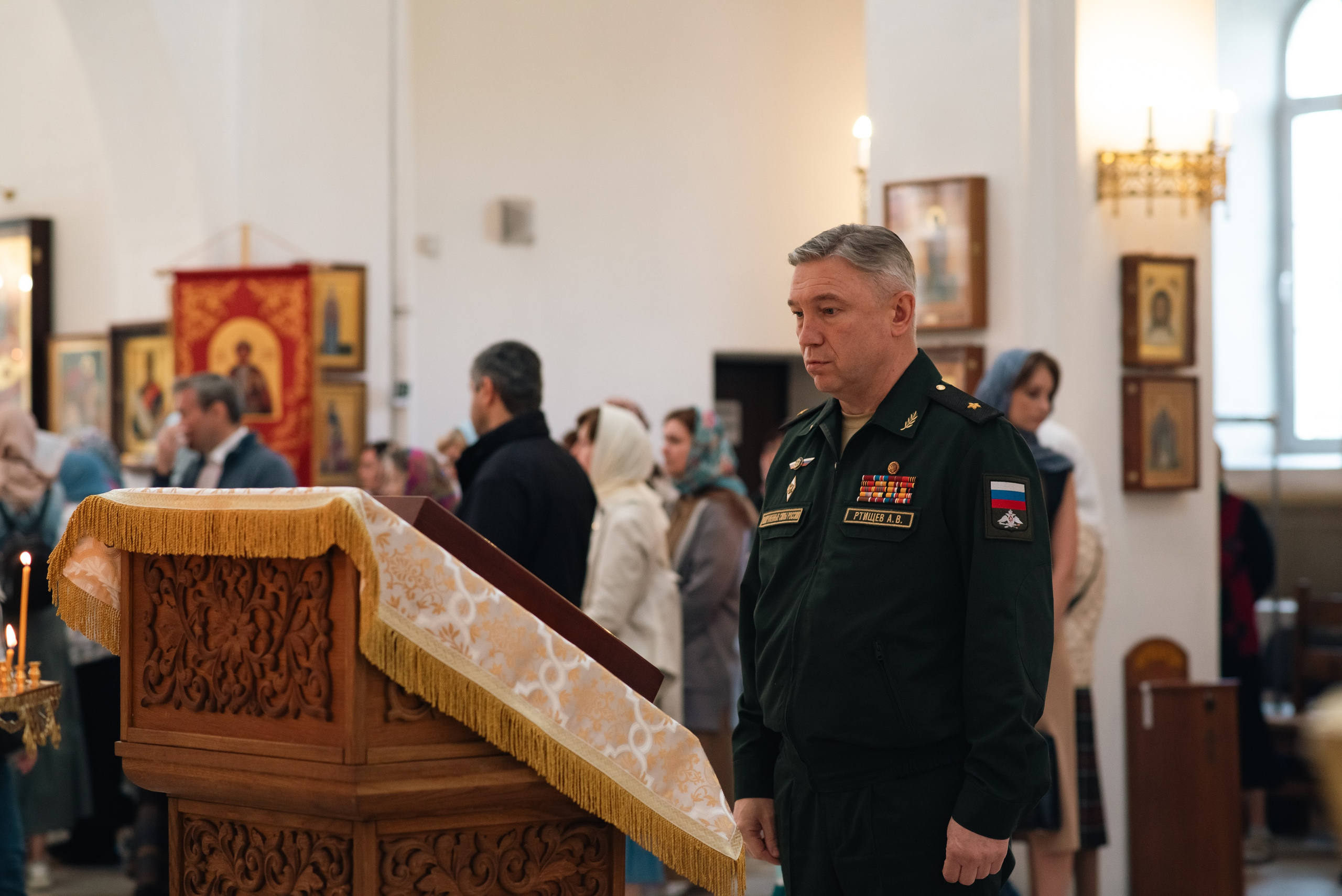 Храм Андрея Боголюбского, служба с участием войск РХБ защиты. Фотограф, визажист. Москва