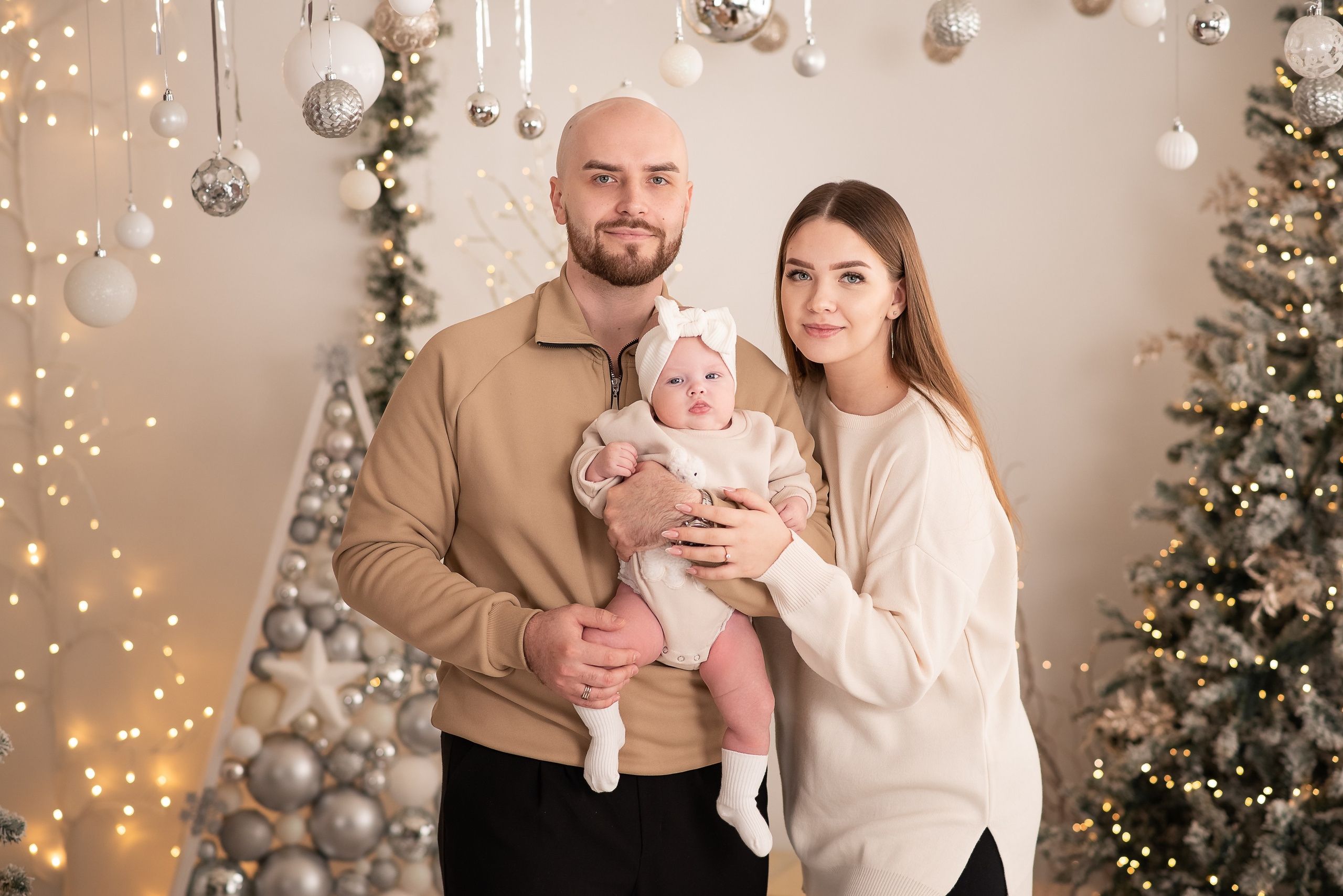 Новогодняя фотосессия большой семьи. Фотограф новорожденных Екатеринбург, Первоуральск