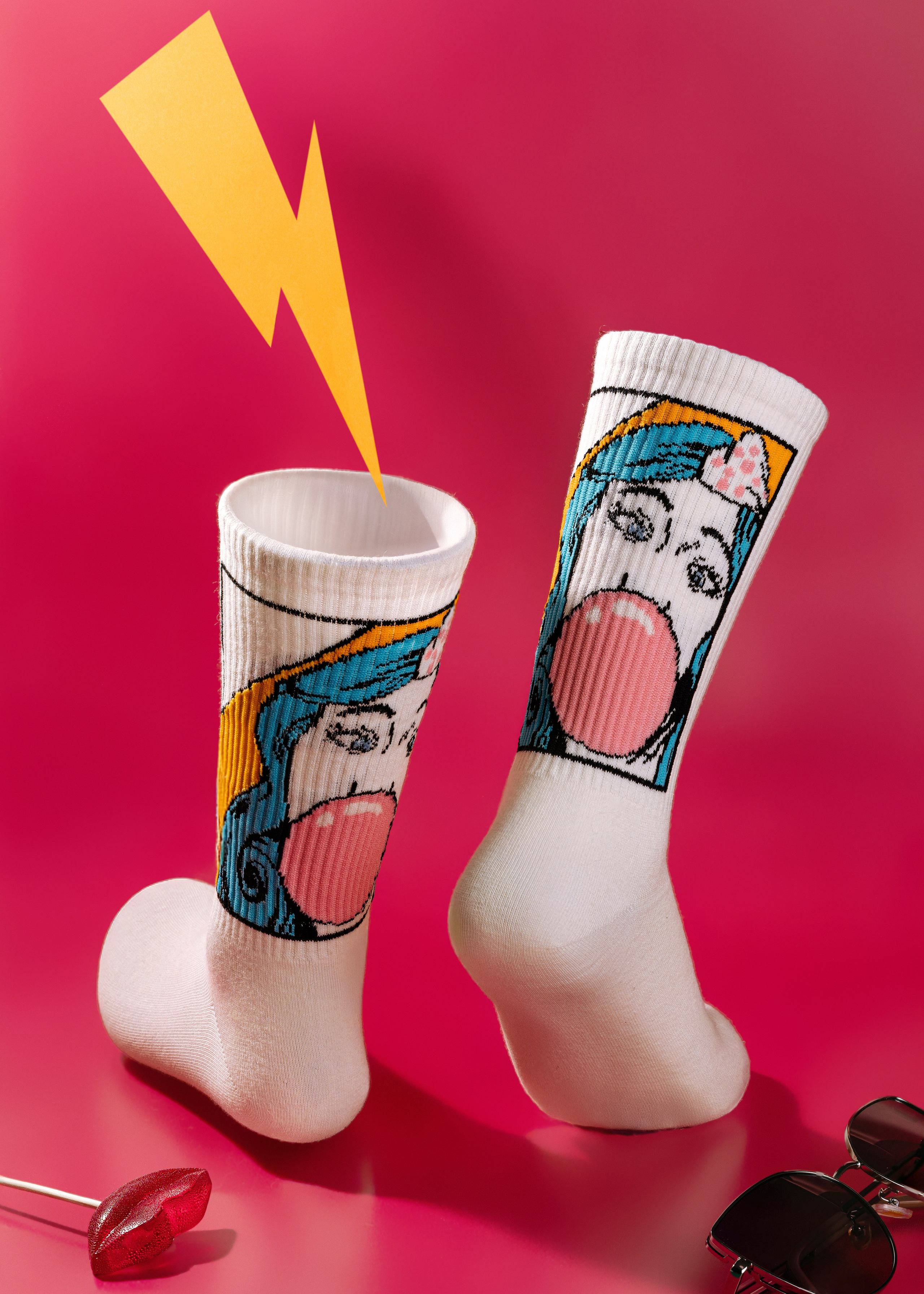 Носки с рисунками. Екатерина Лементуева фуд-фотограф, предметный фотограф, Новосибирск