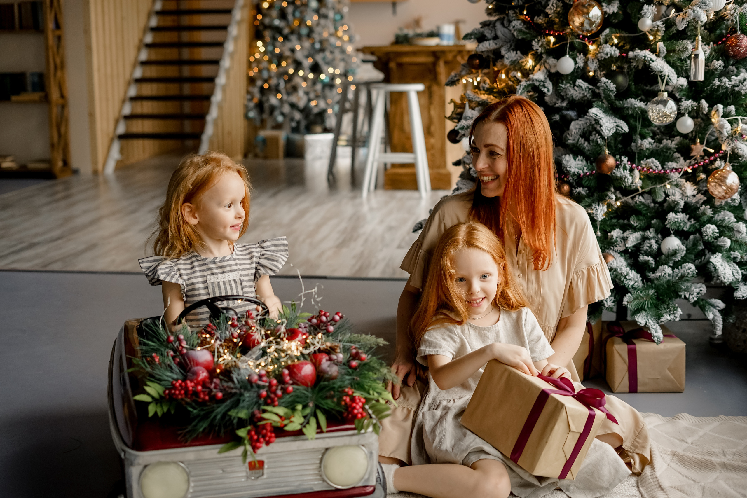 Наташа с дочками. Семейный и детский фотограф в Саратове Акефьева Анна
