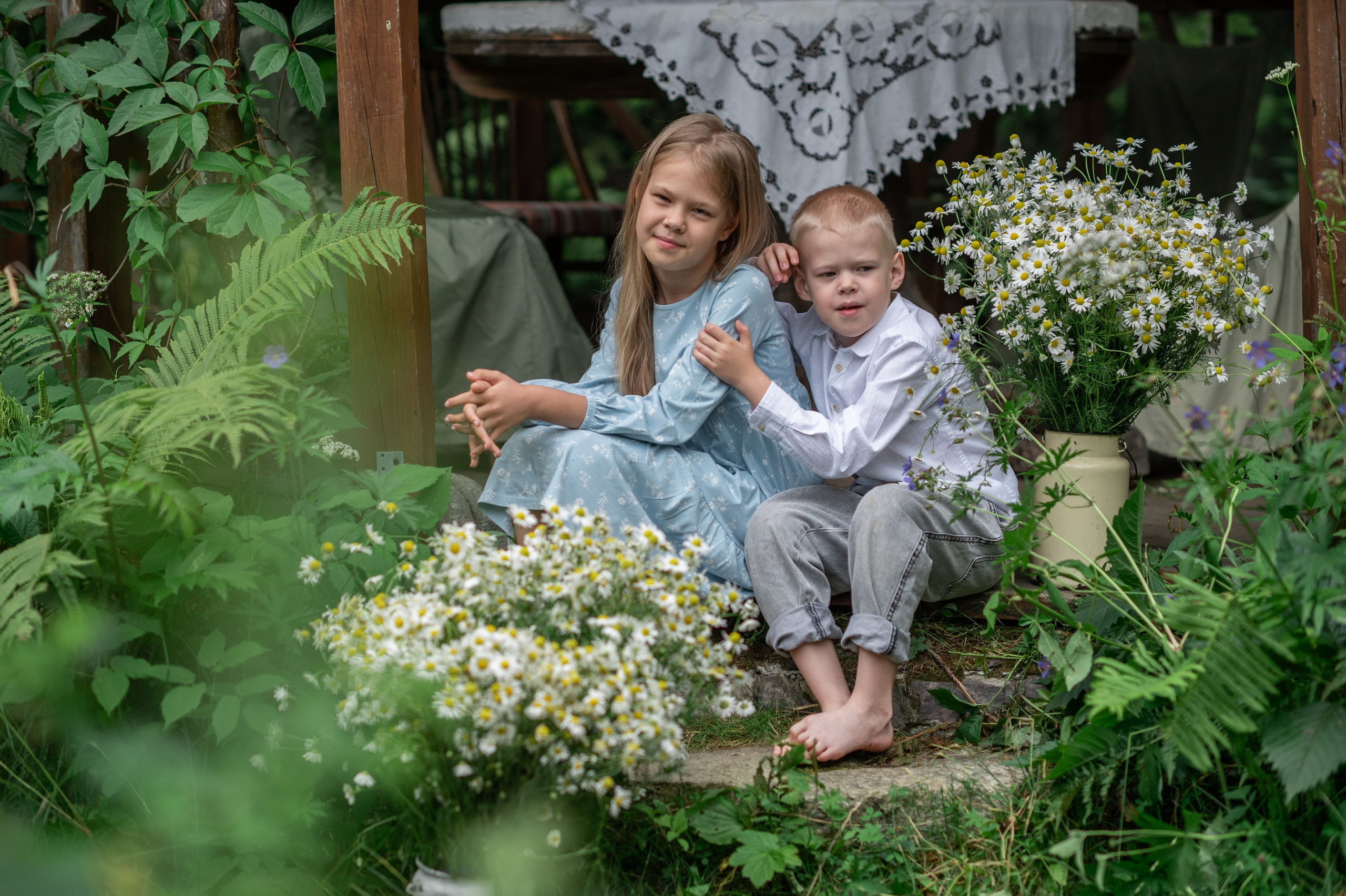 В САДУ. Семейный фотограф Екатеринбург Лора Мур