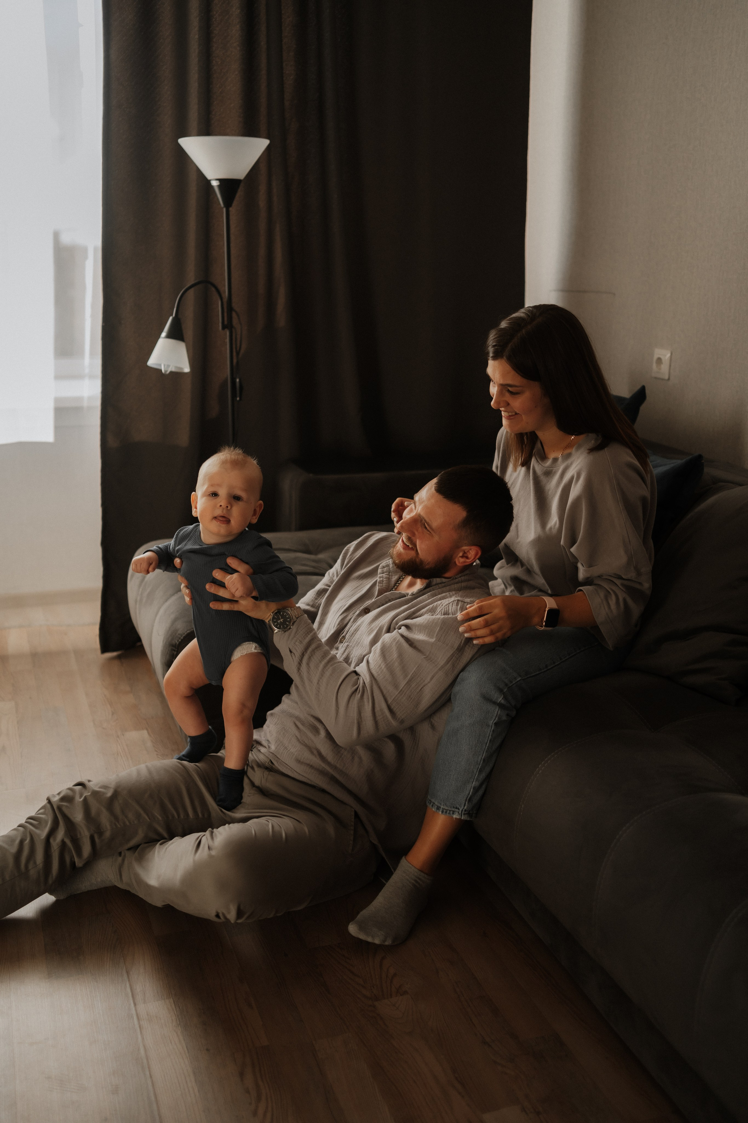 Семейная домашняя фотосъемка в Архангельске. Портретный и свадебный фотограф в Архангельске Елизавета Стрекаловская