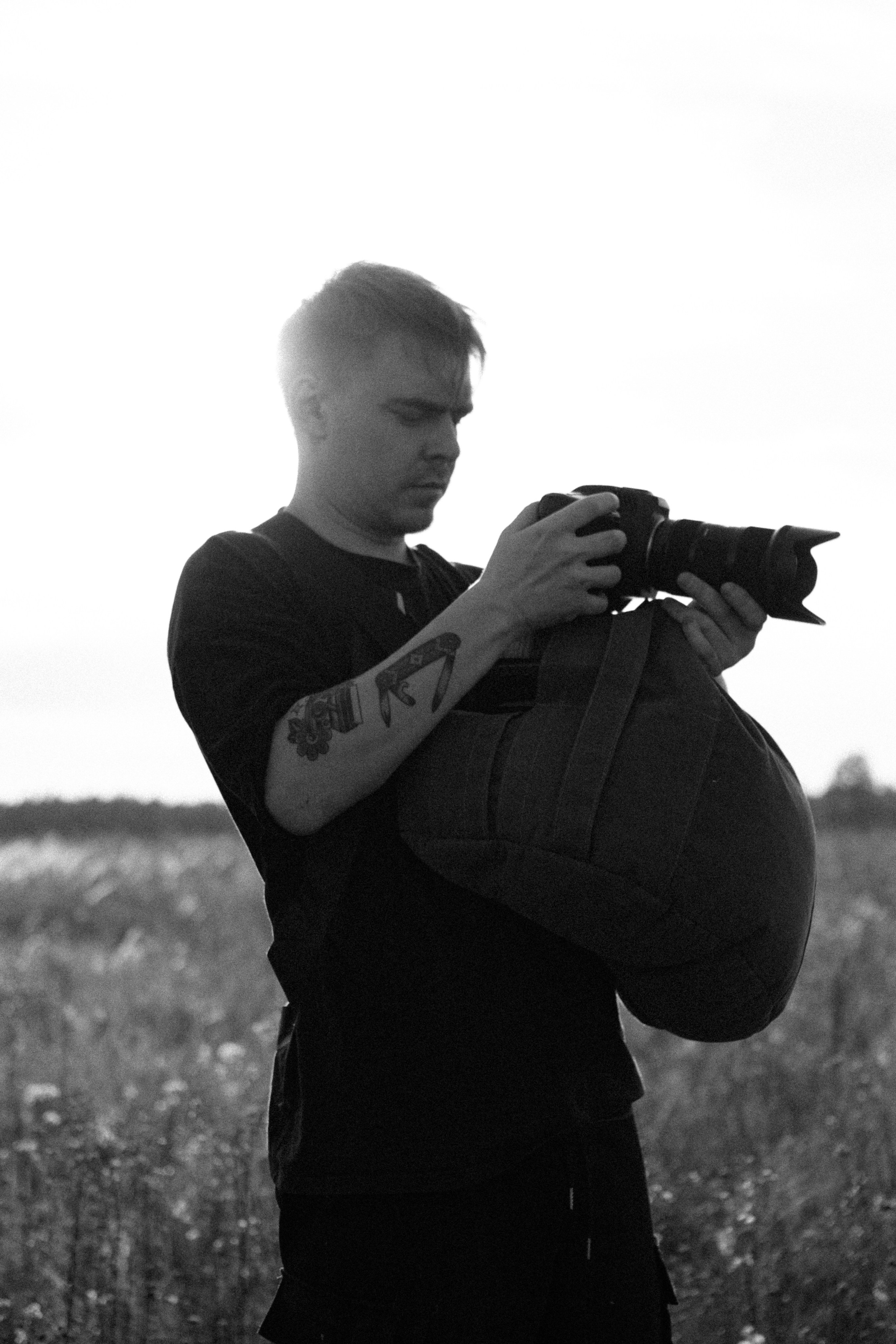 Backstage. Съемка клипа в поле. Фотограф Анастасия Кулешова