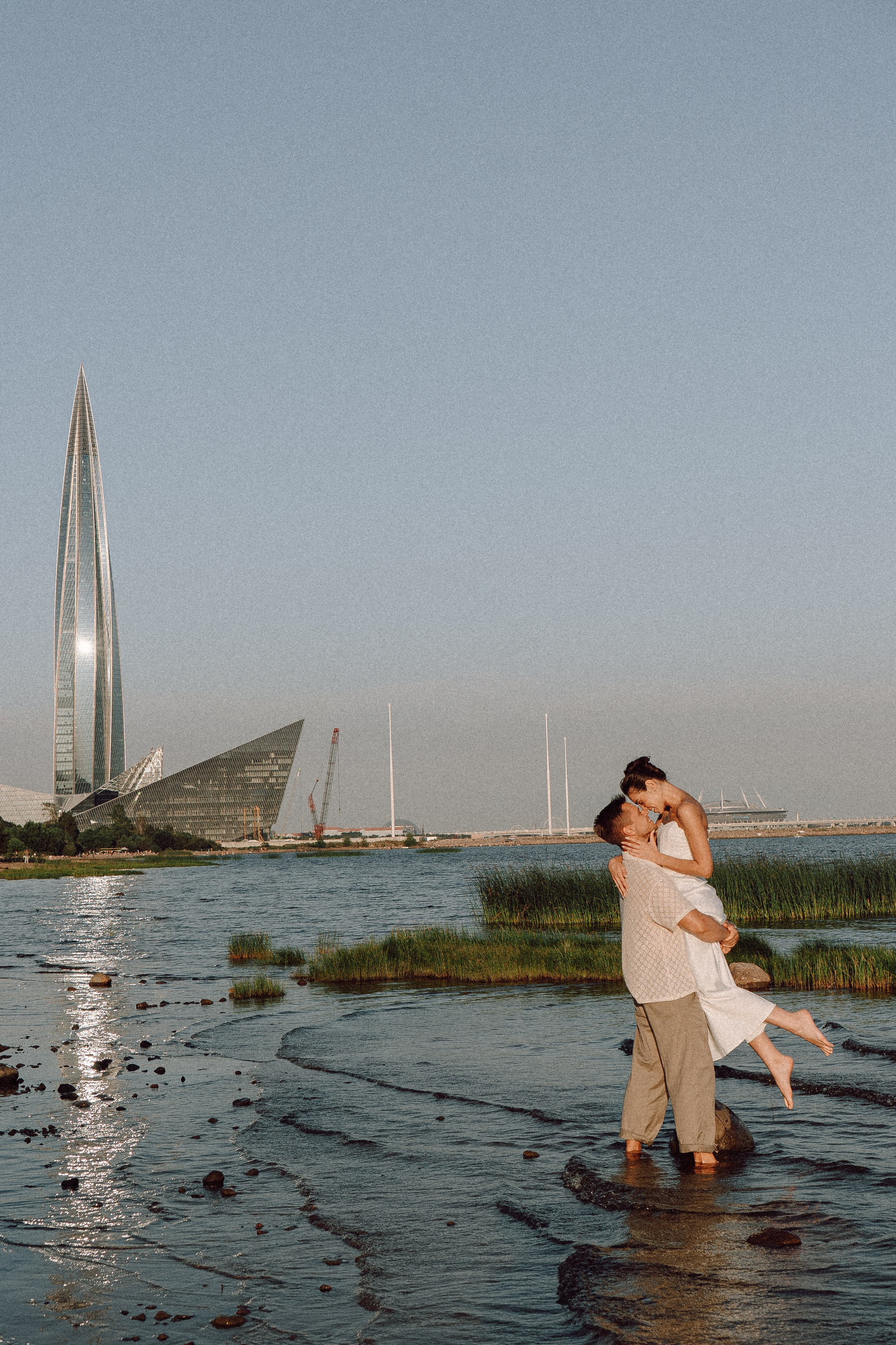 СВАДЕБНАЯ ФОТОСЕССИЯ ВЫЕЗДНОЙ ЦЕРЕМОНИИ (ФИНСКИЙ ЗАЛИВ). Профессиональный фотограф, Санкт-Петербург — Виктория Богомолова