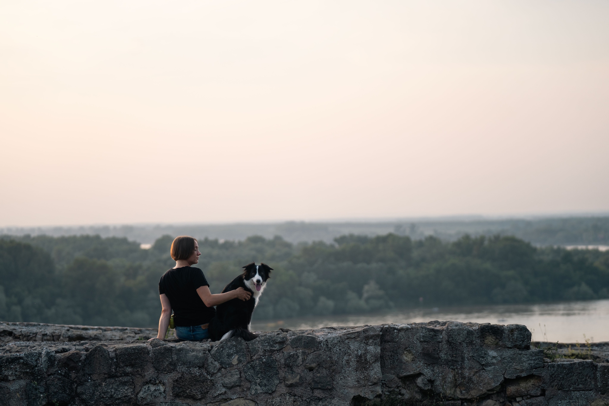 Белград, Калемегдан. Таня и Шегги. Фотограф анималист