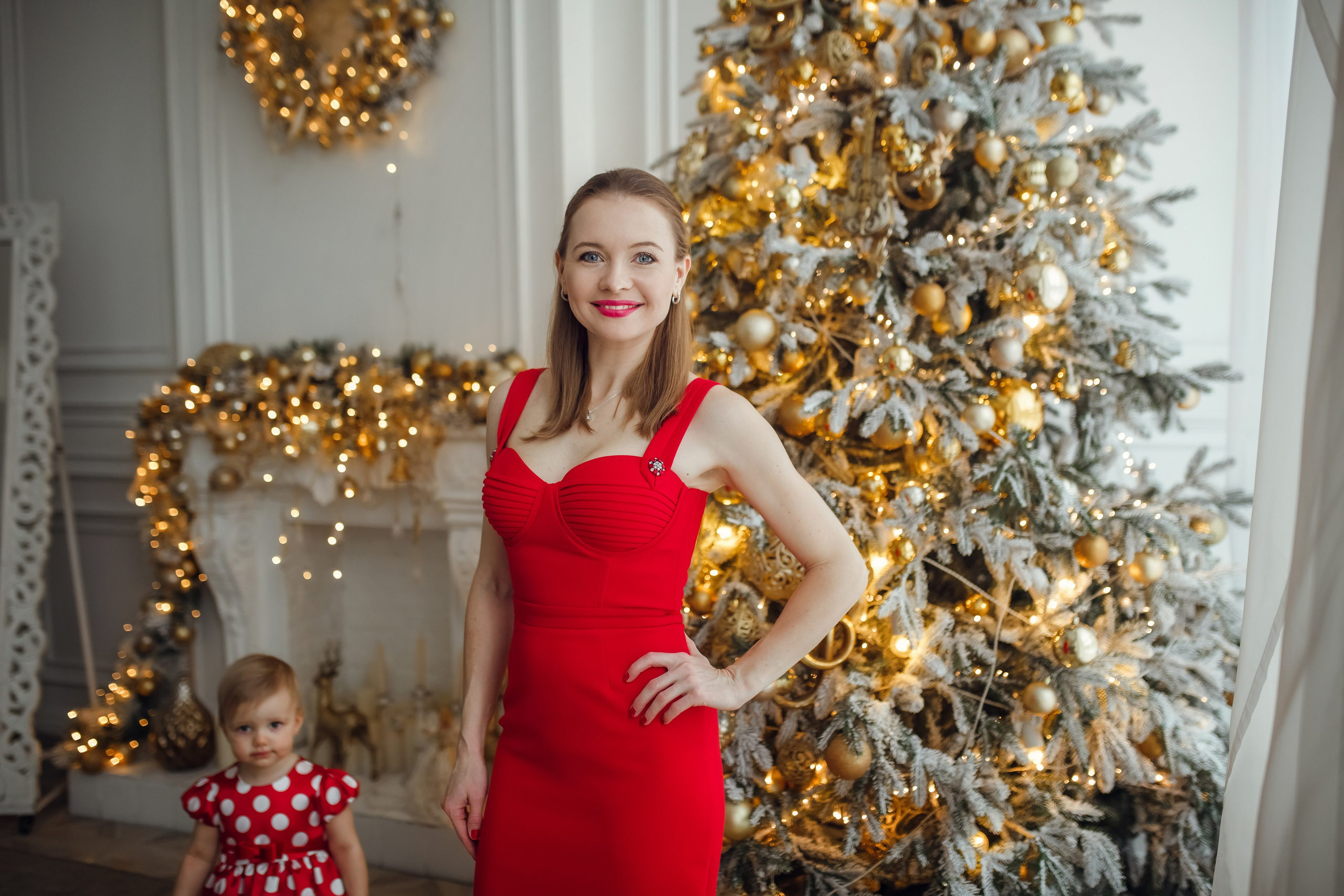 Машенька и Светлана. Фотограф на Крещение, семейный фотограф в Москве