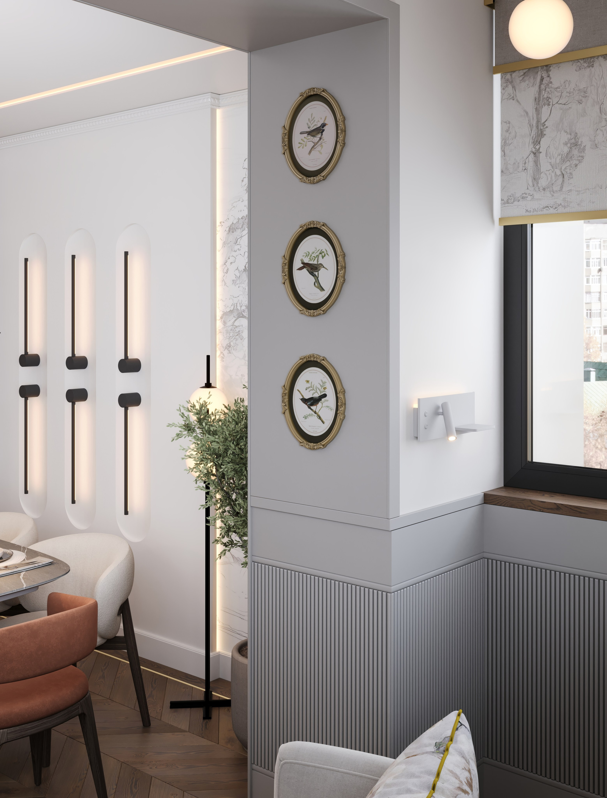 3D Визуализация квартиры пгт Заречье 62.7 m². Заказать 3Д визуализацию интерьеров — Дарья Веденёва