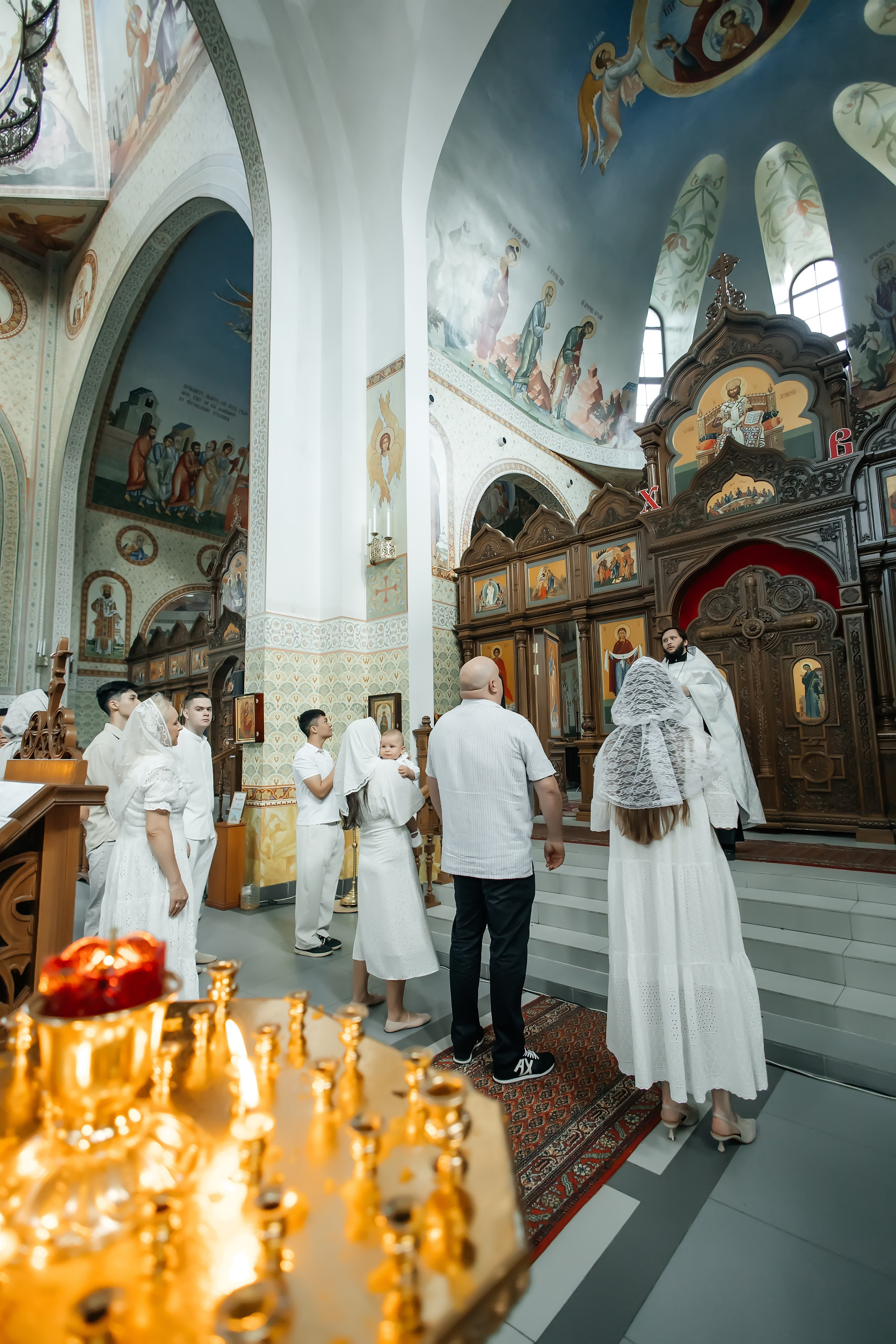 Крещение Платона в Храме Саввы Сторожевского в Измайлове. Фотограф на крещение и венчание Москва  Надежда Баланина