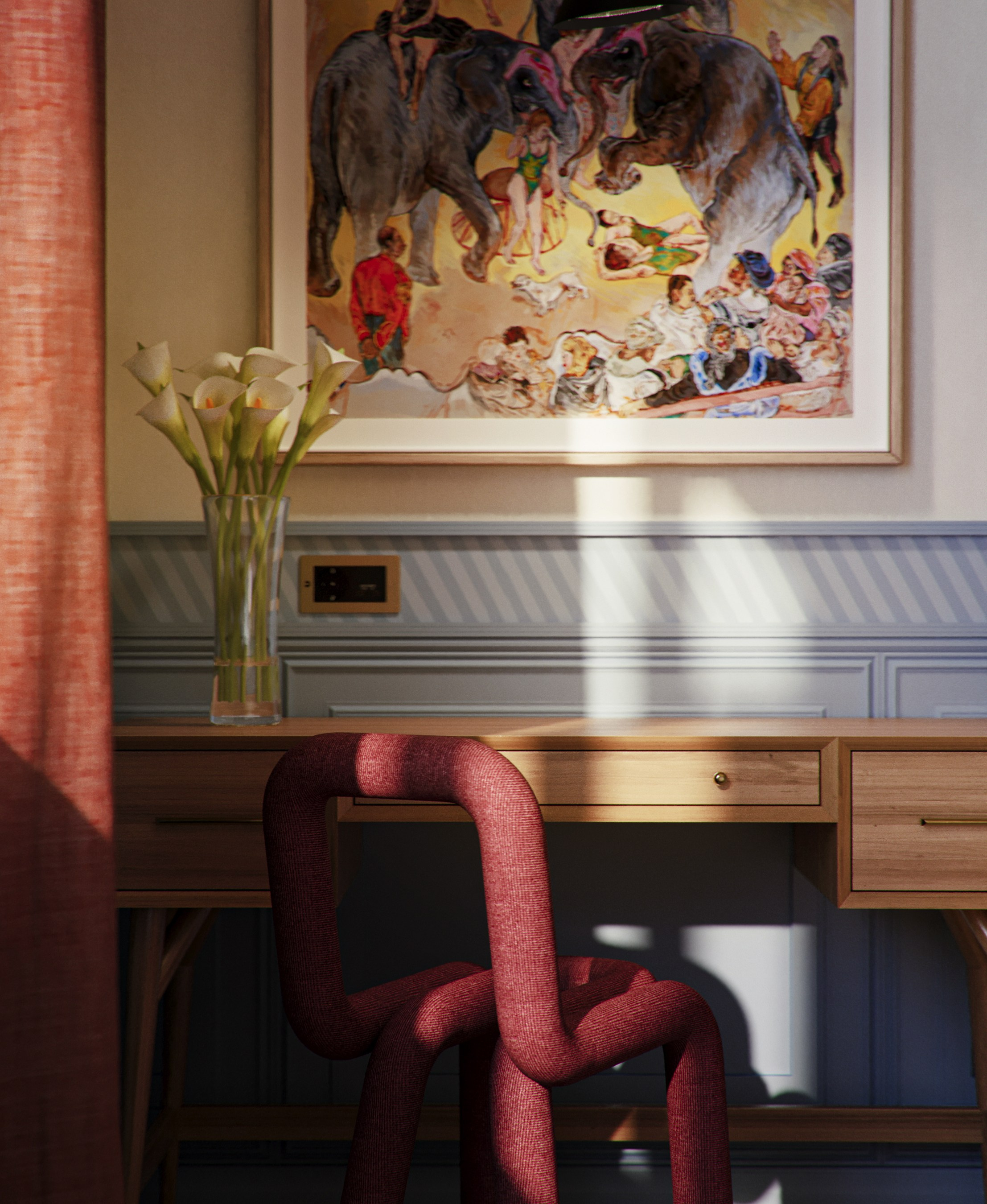 Детская спальня в частном доме 45 m². SHAIMERDINOVA INTERIORS