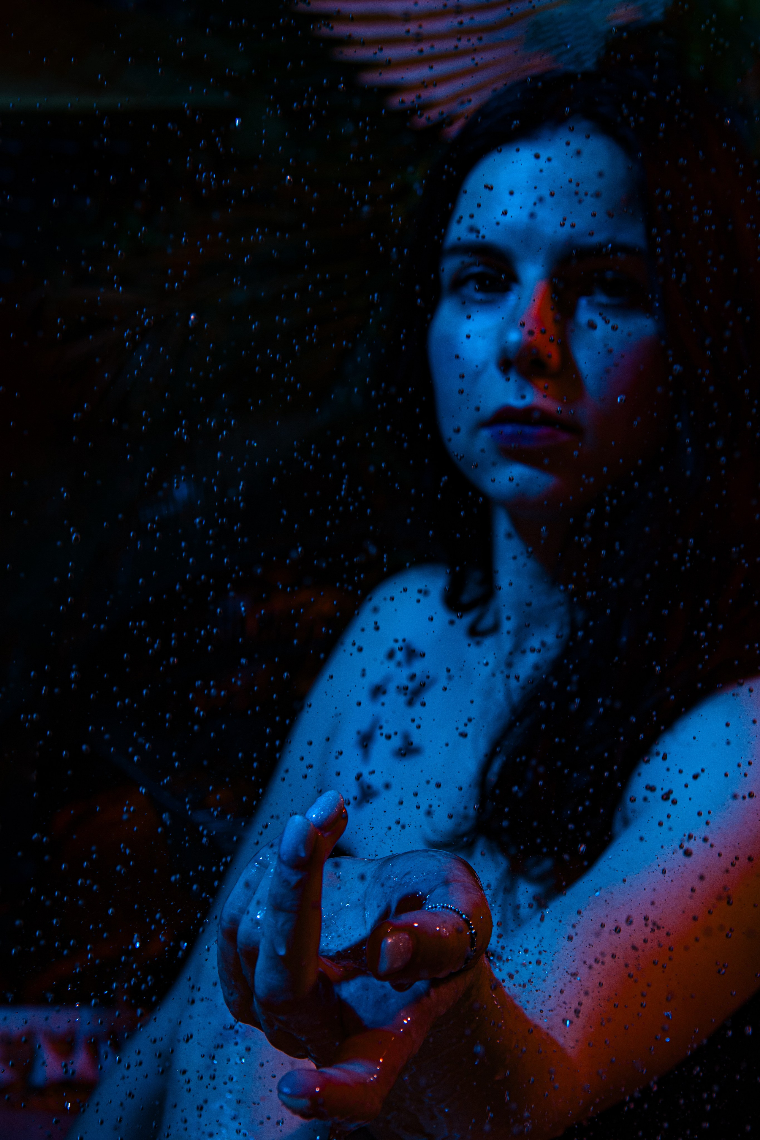 Синий фильтр на фотографии фотостудия беверли хиллз.