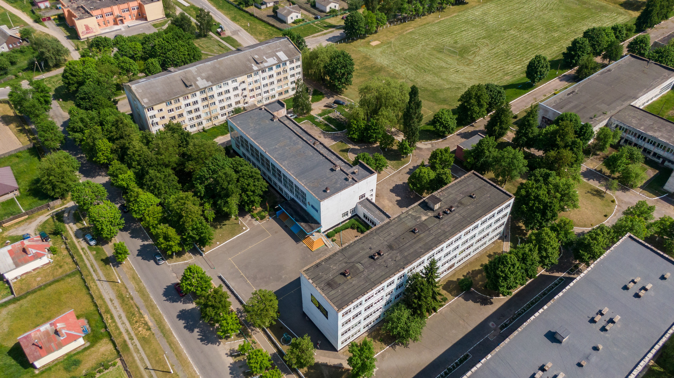 Чечерск с дрона. Роман Свободный — интерьерная и архитектурная съёмка, Москва и МО