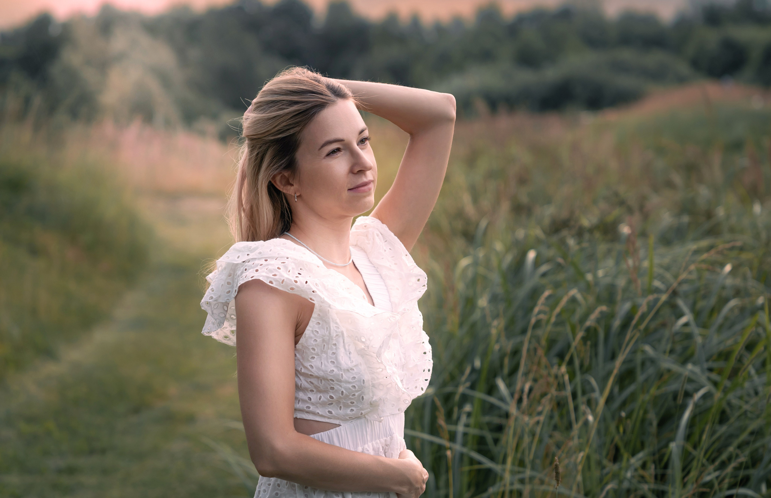 Фотосессия на закате. Лето. Нежность