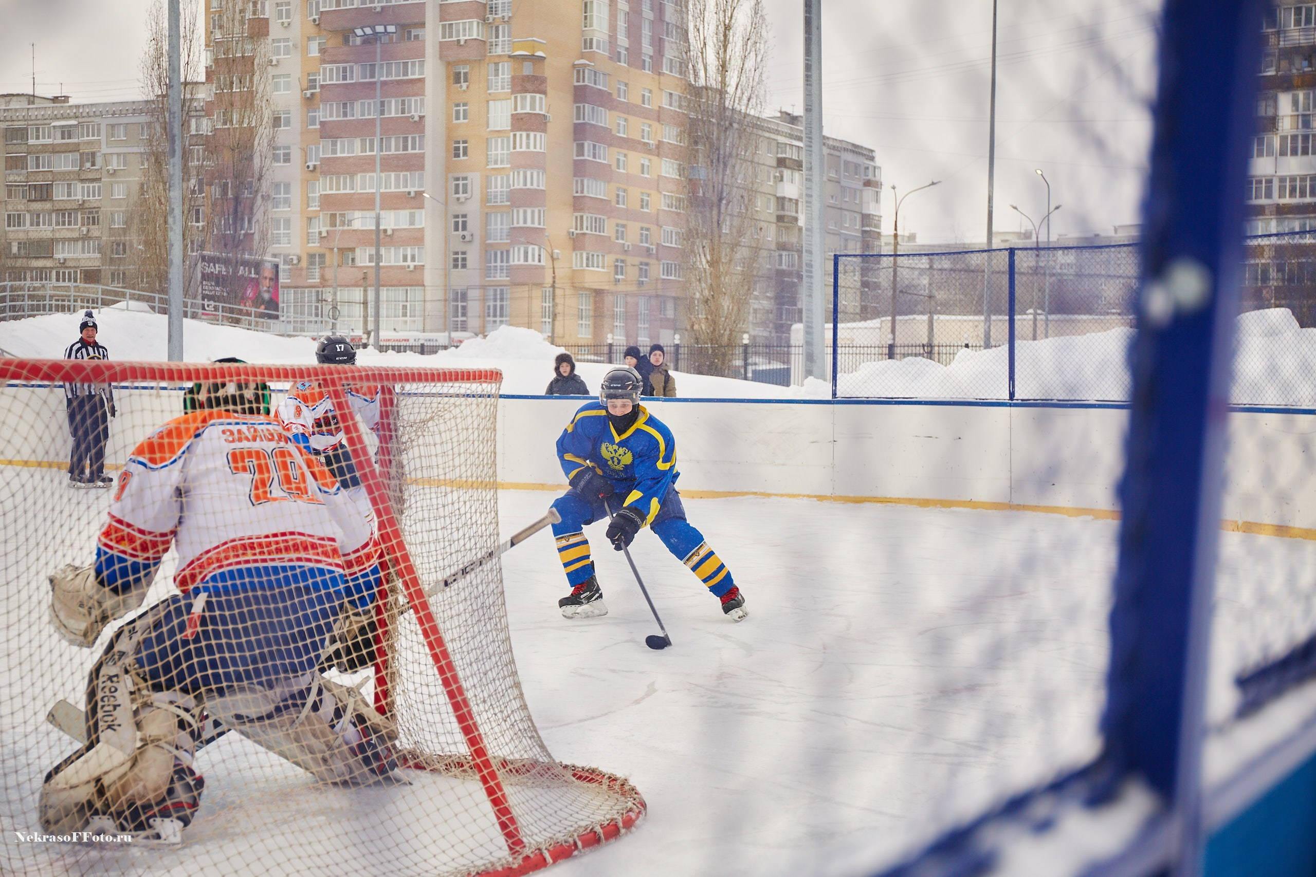 Турнир по хоккею «Русская классика» в рамках Офицерской хоккейной лиги. Спортивный фотограф Некрасов Денис