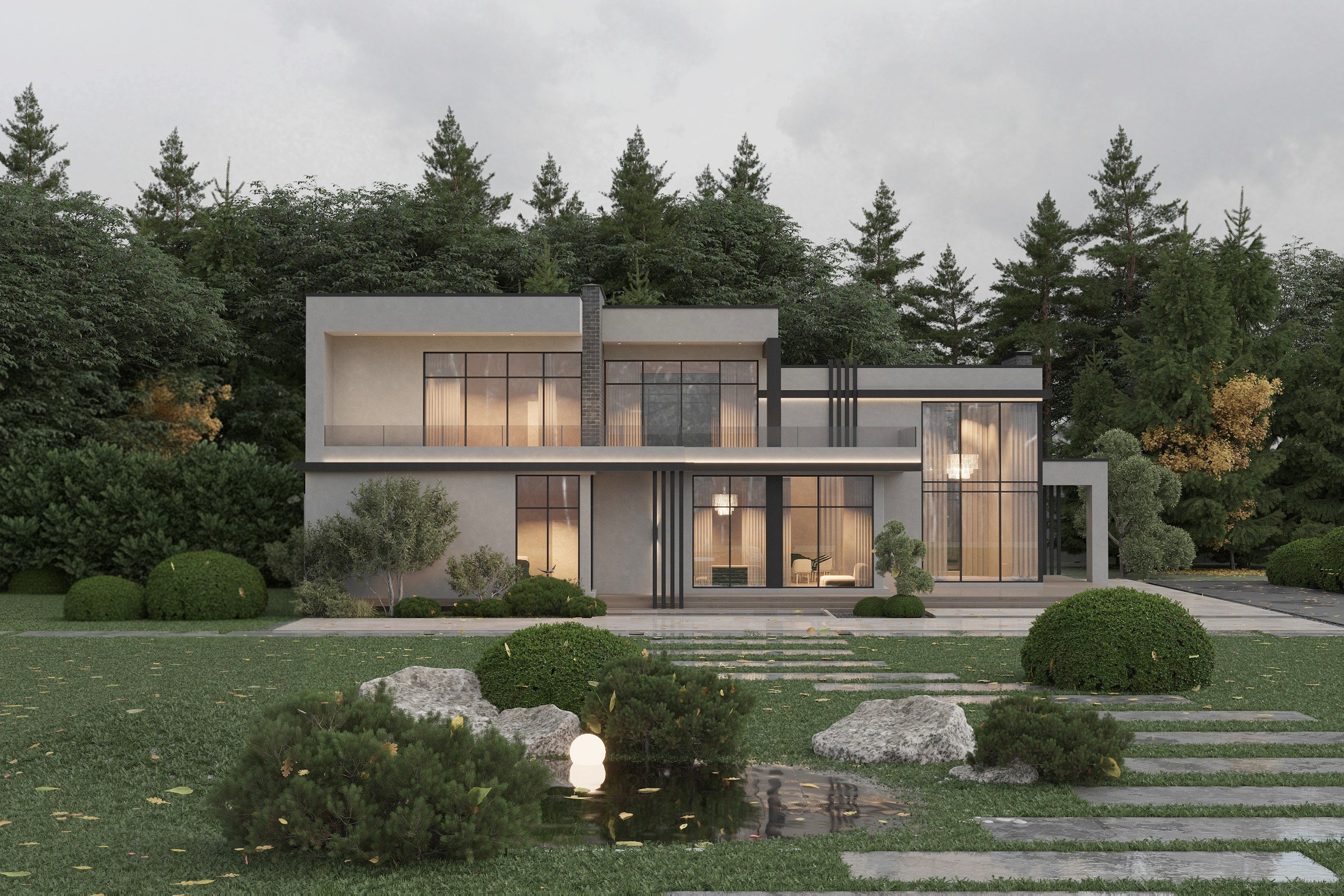 3д визуализация Коттеджа_2. Ксения. 3D‑визуализатор