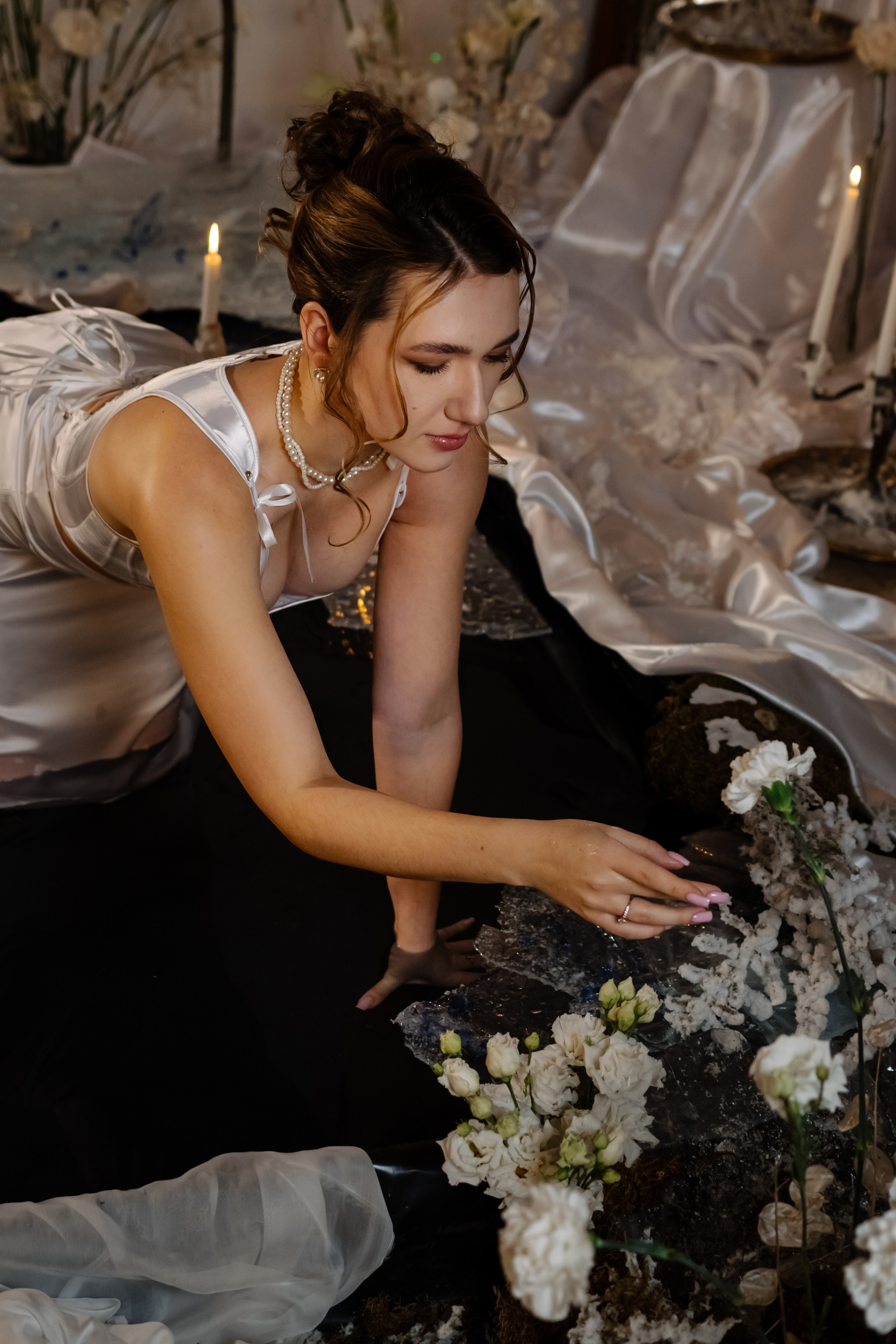 Индивидуальная. Со свечами. Свадебный и сеейный фотограф в Санкт-Петербурге Елена Худякова