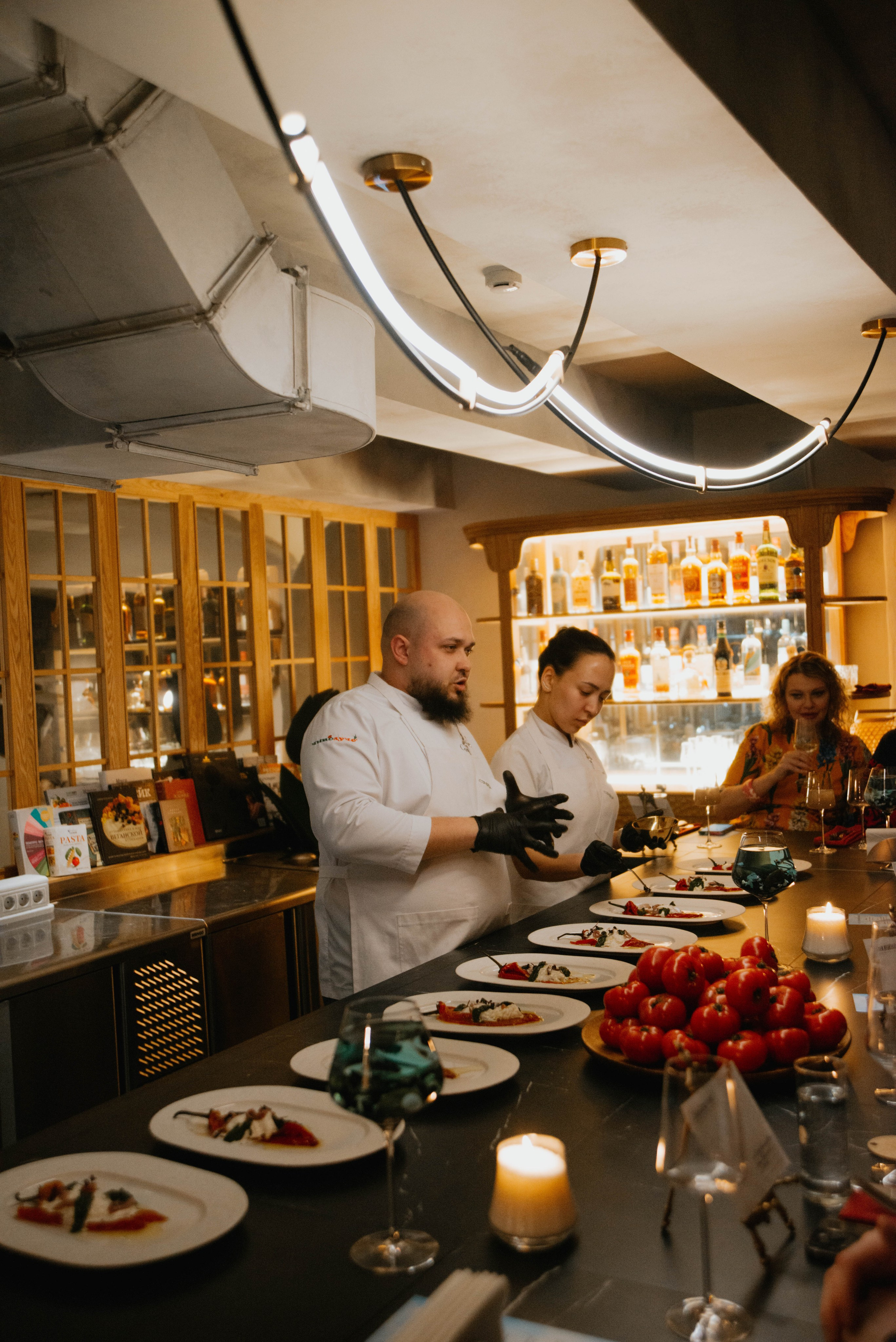 Шеф-тейбл в ресторане Ливингстон. Ксения Glossa. Портретный и репортажный фотограф в Самаре