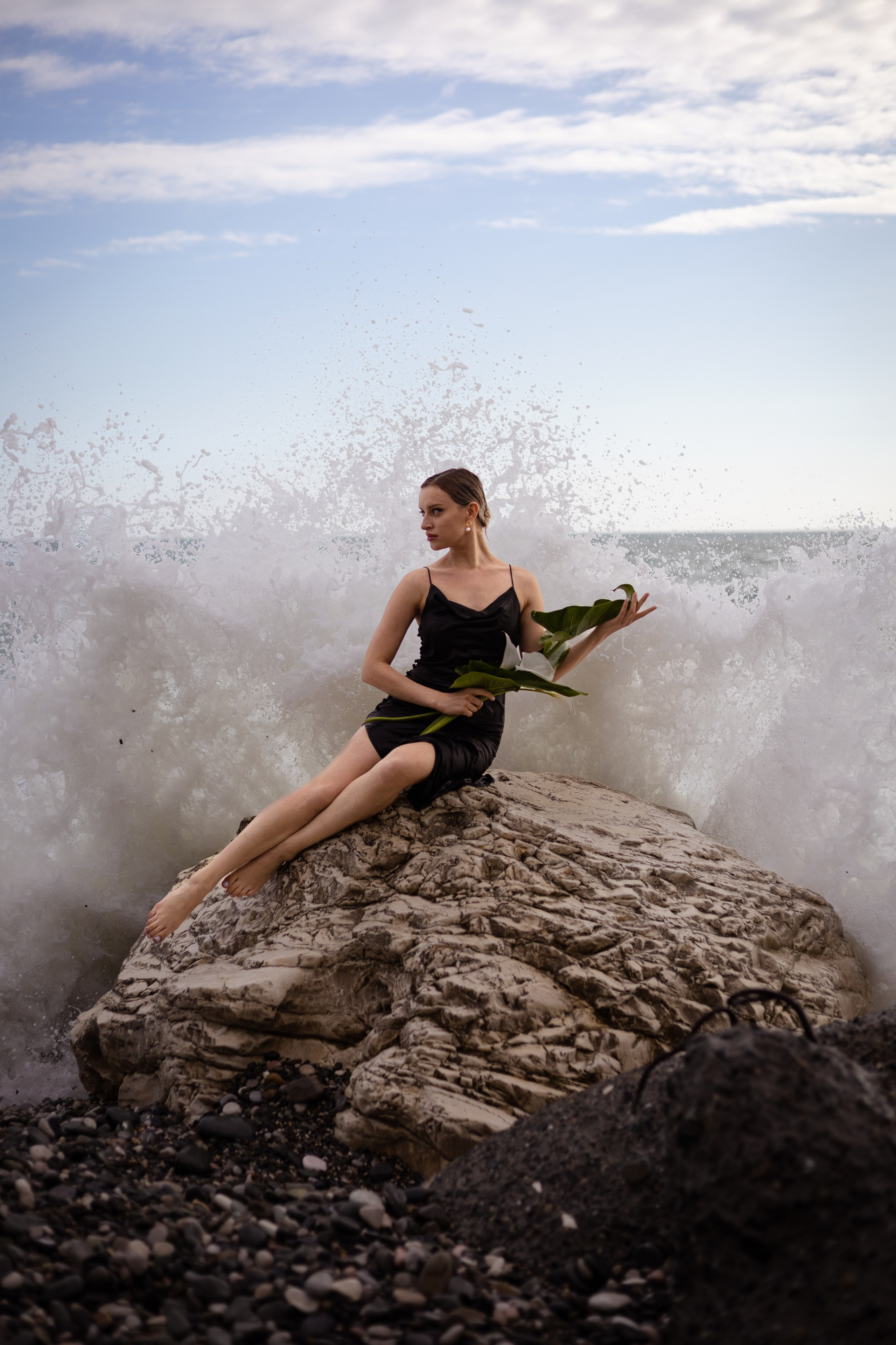 Съемка на скалах. Портретный фотограф в Сочи